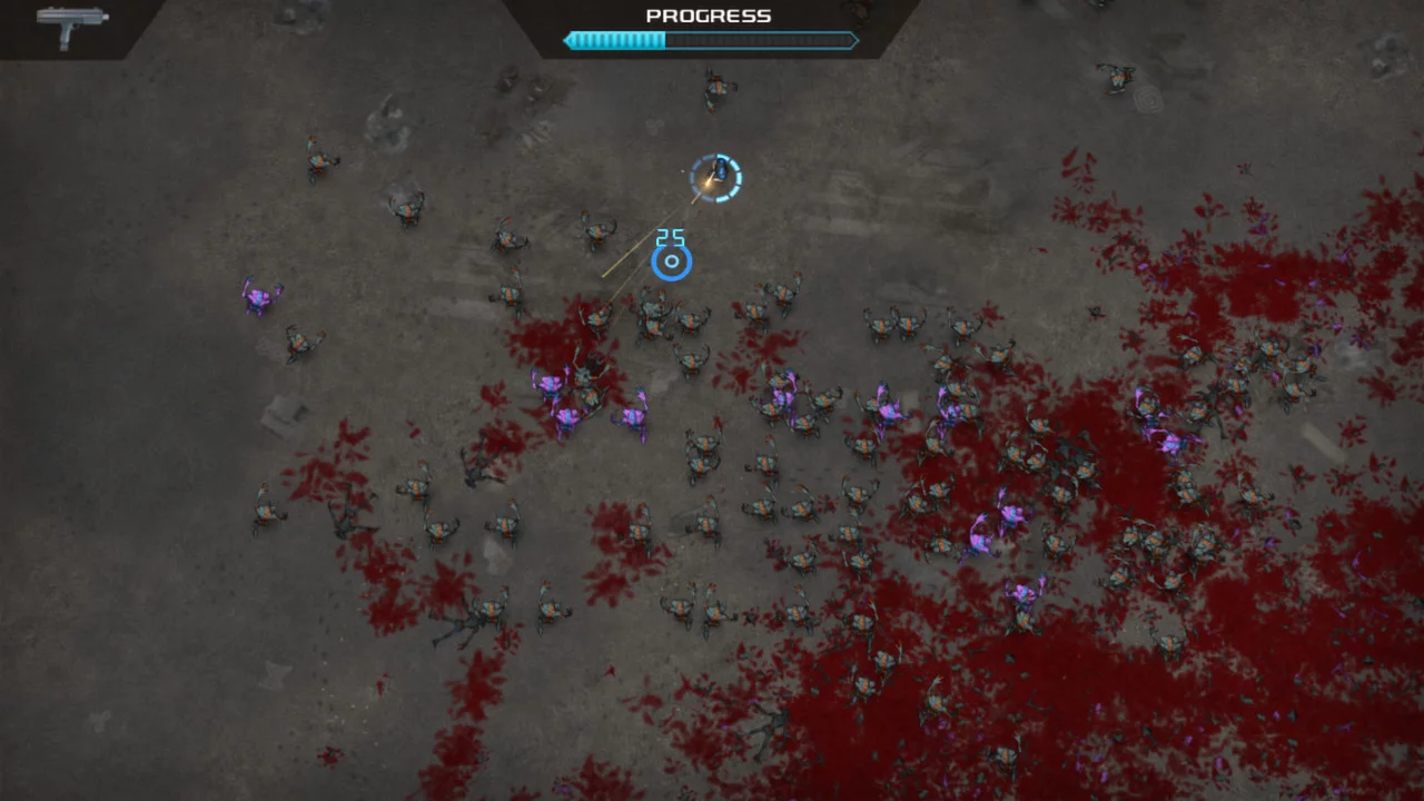 Изображение игры: Crimsonland