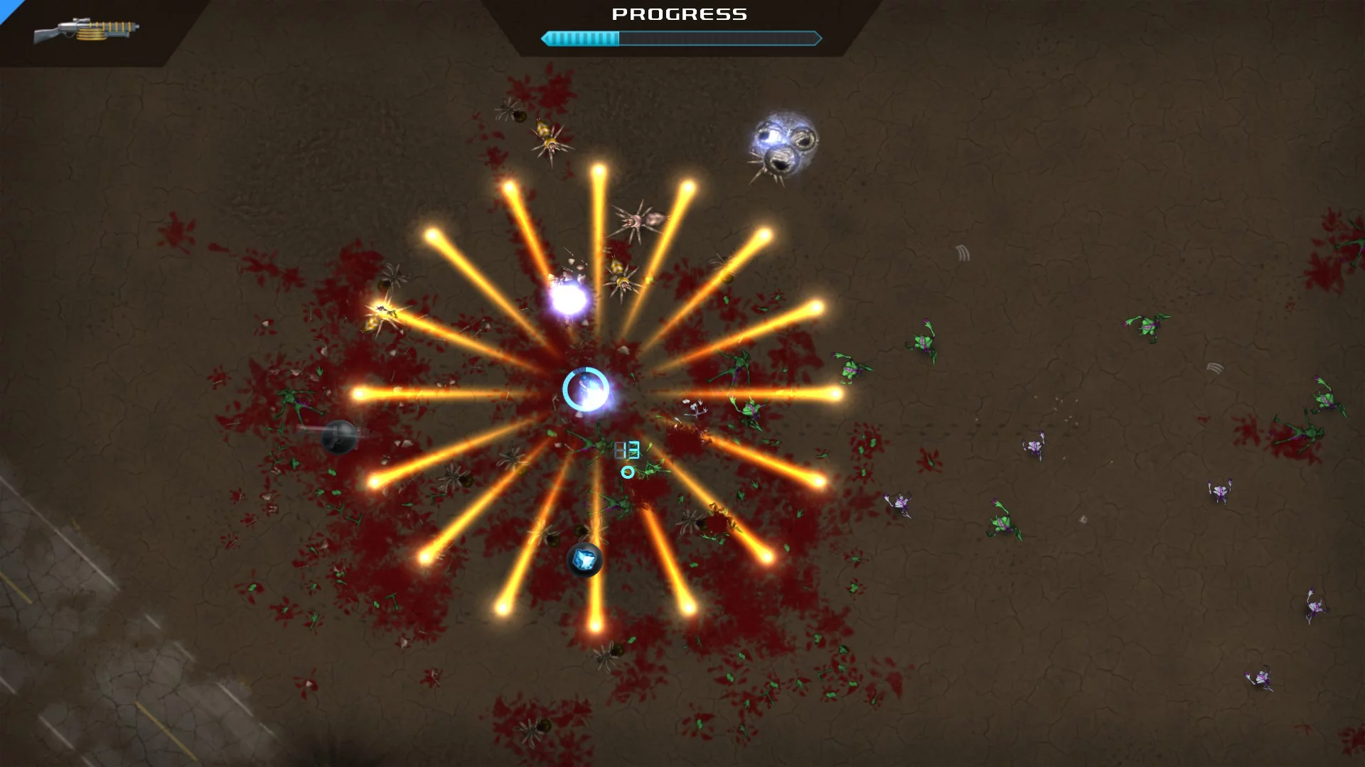 Изображение игры: Crimsonland