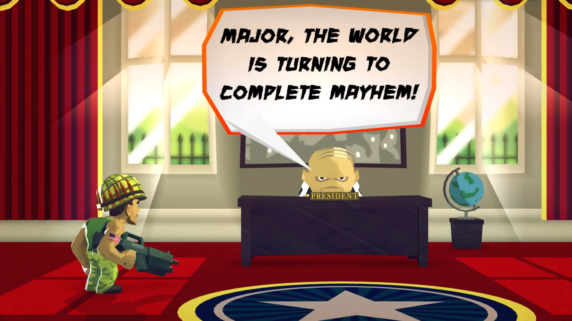 Изображение игры: Major Mayhem