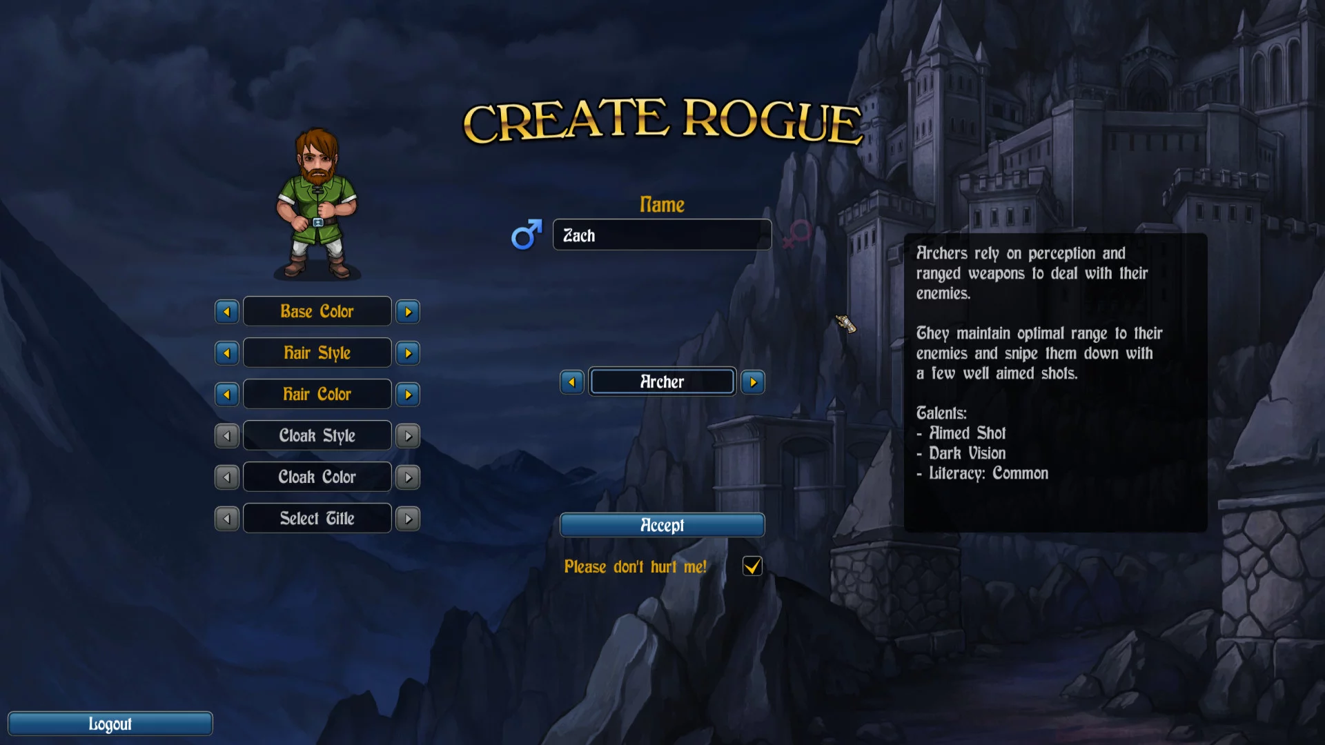Изображение игры: Rogue's Tale