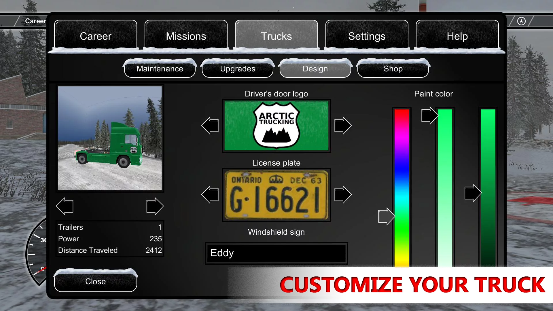 Изображение игры: Arctic Trucker Simulator