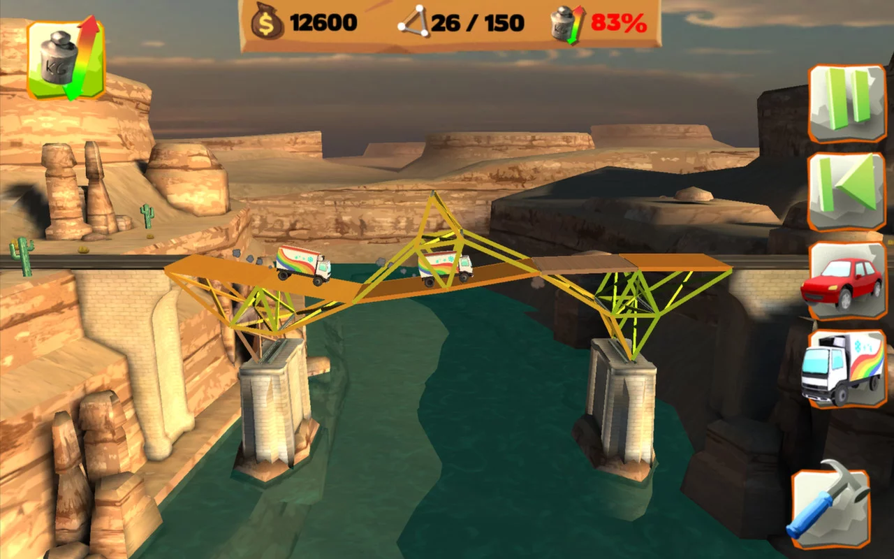 Изображение игры: Bridge Constructor Playground