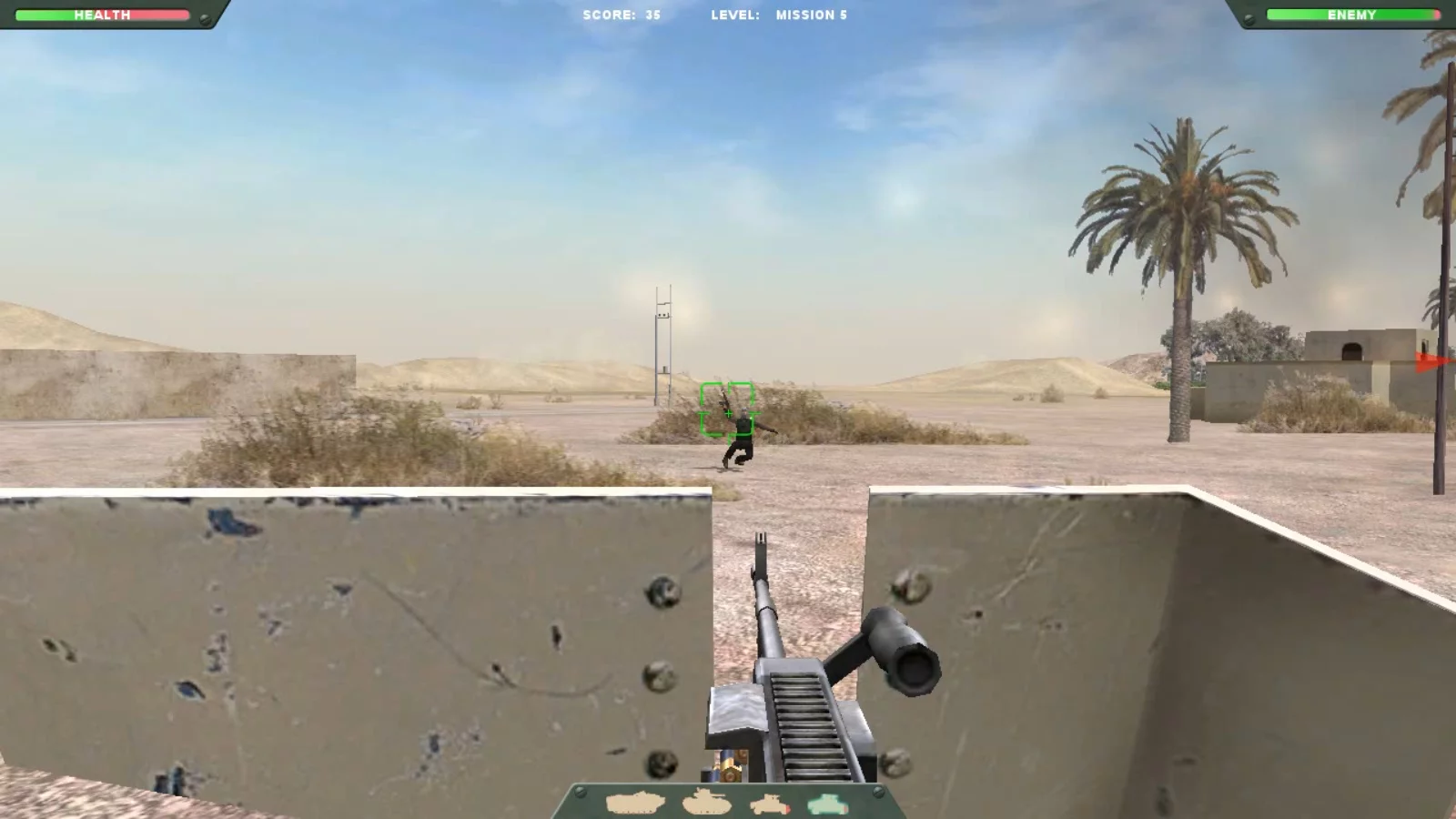 Изображение игры: Desert Gunner