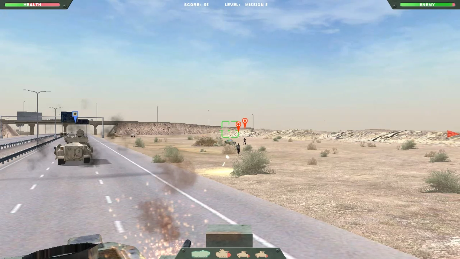 Изображение игры: Desert Gunner