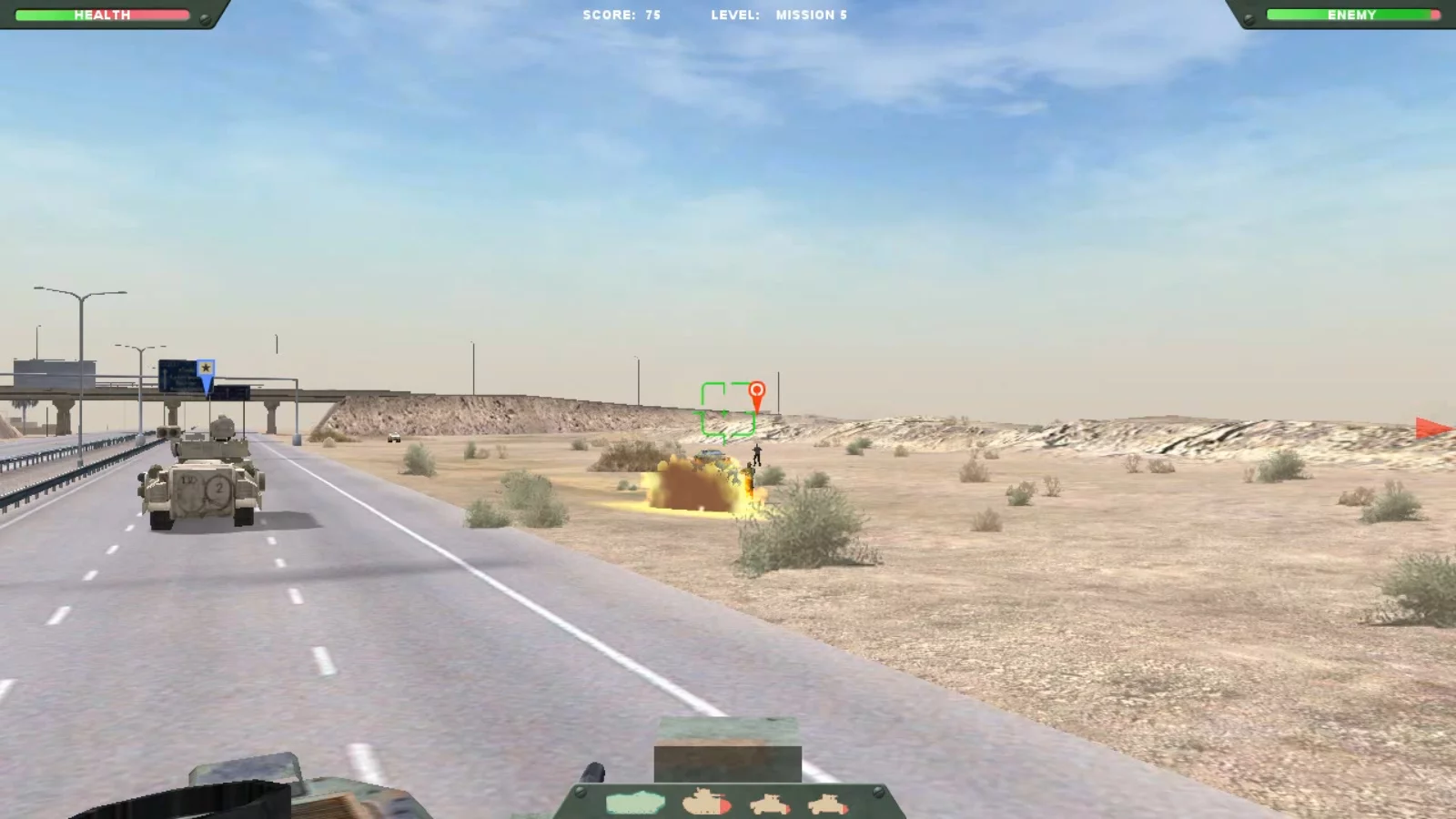 Изображение игры: Desert Gunner