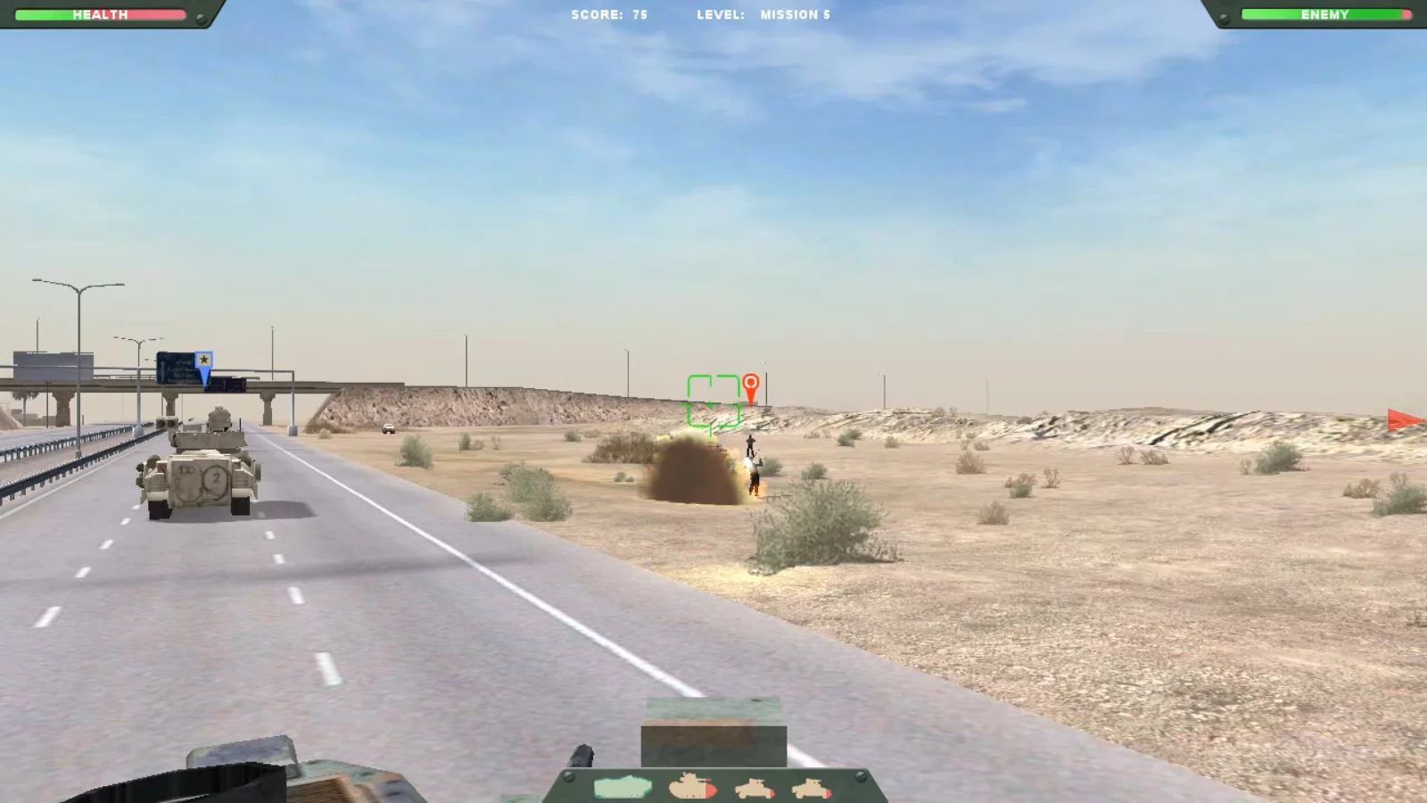 Изображение игры: Desert Gunner