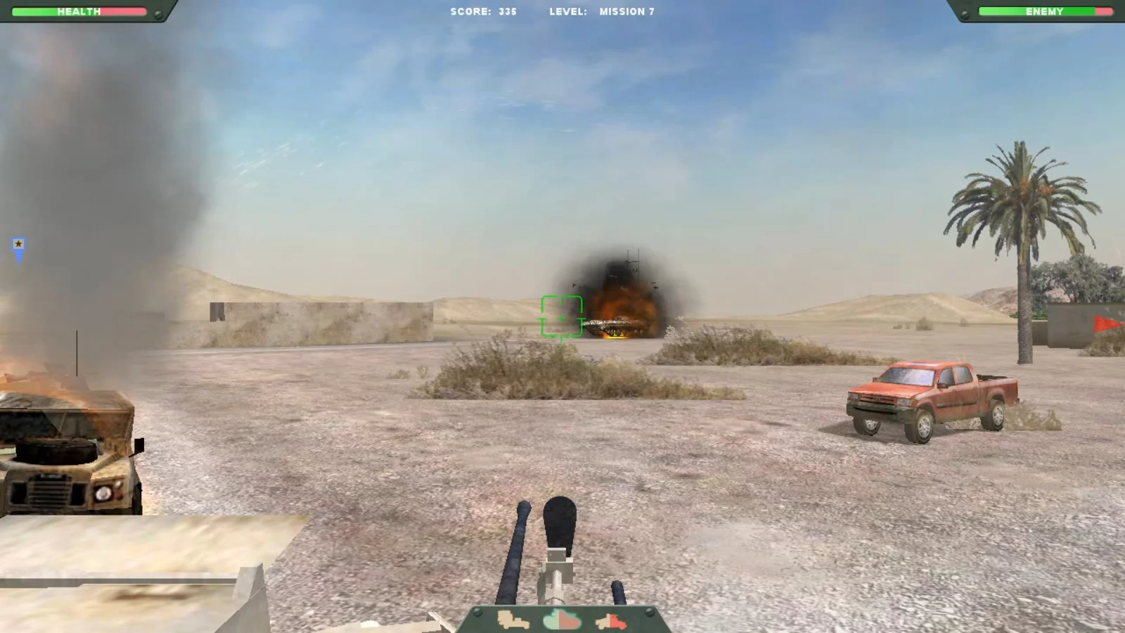 Изображение игры: Desert Gunner