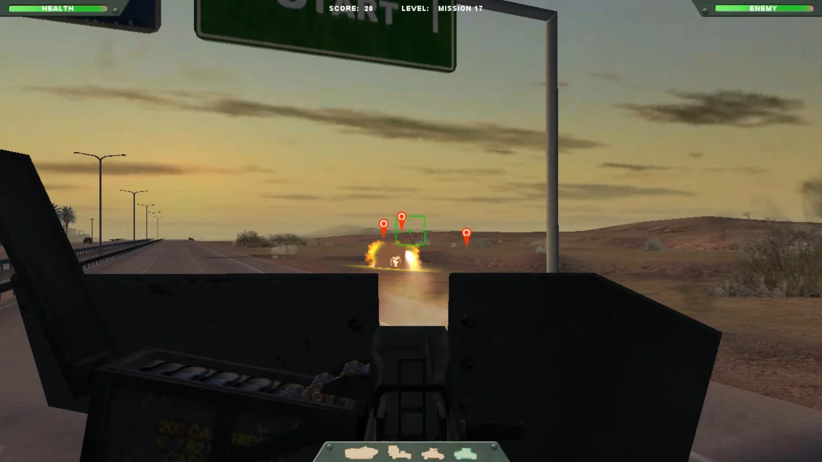 Изображение игры: Desert Gunner