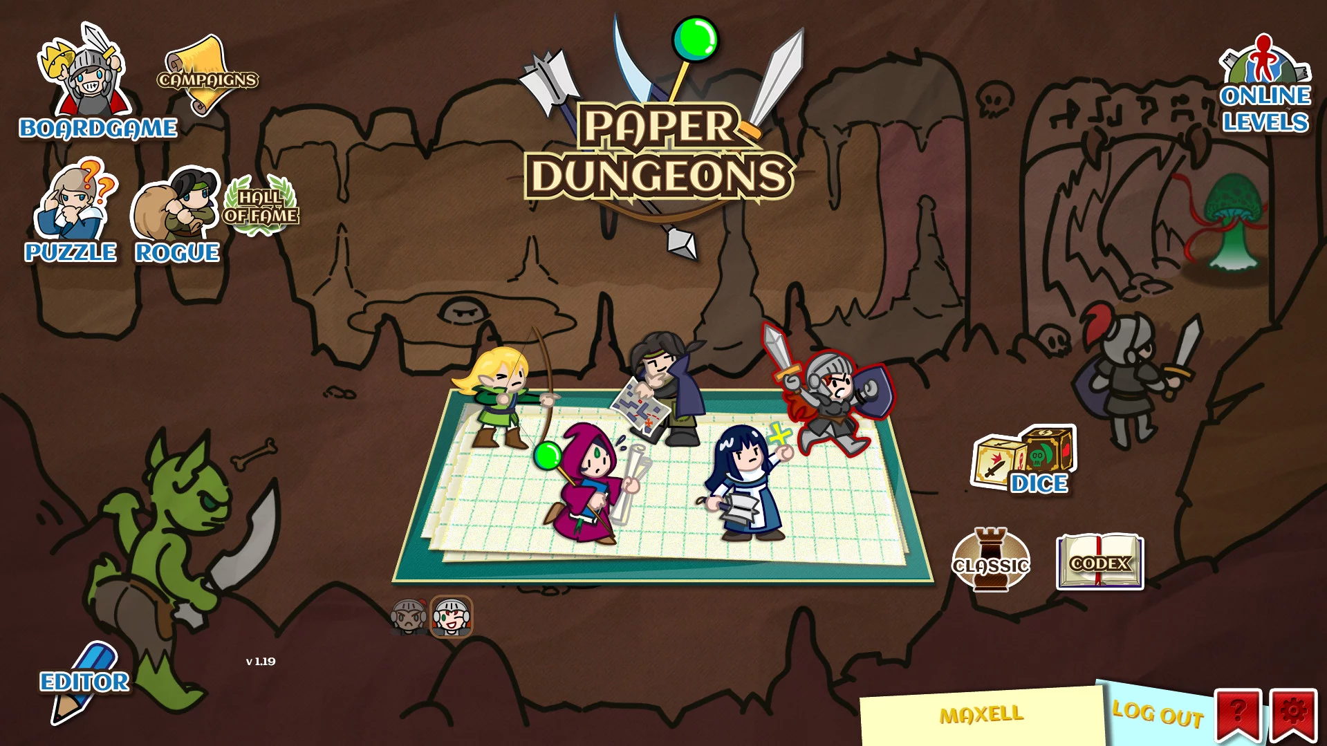 Изображение игры: Paper Dungeons