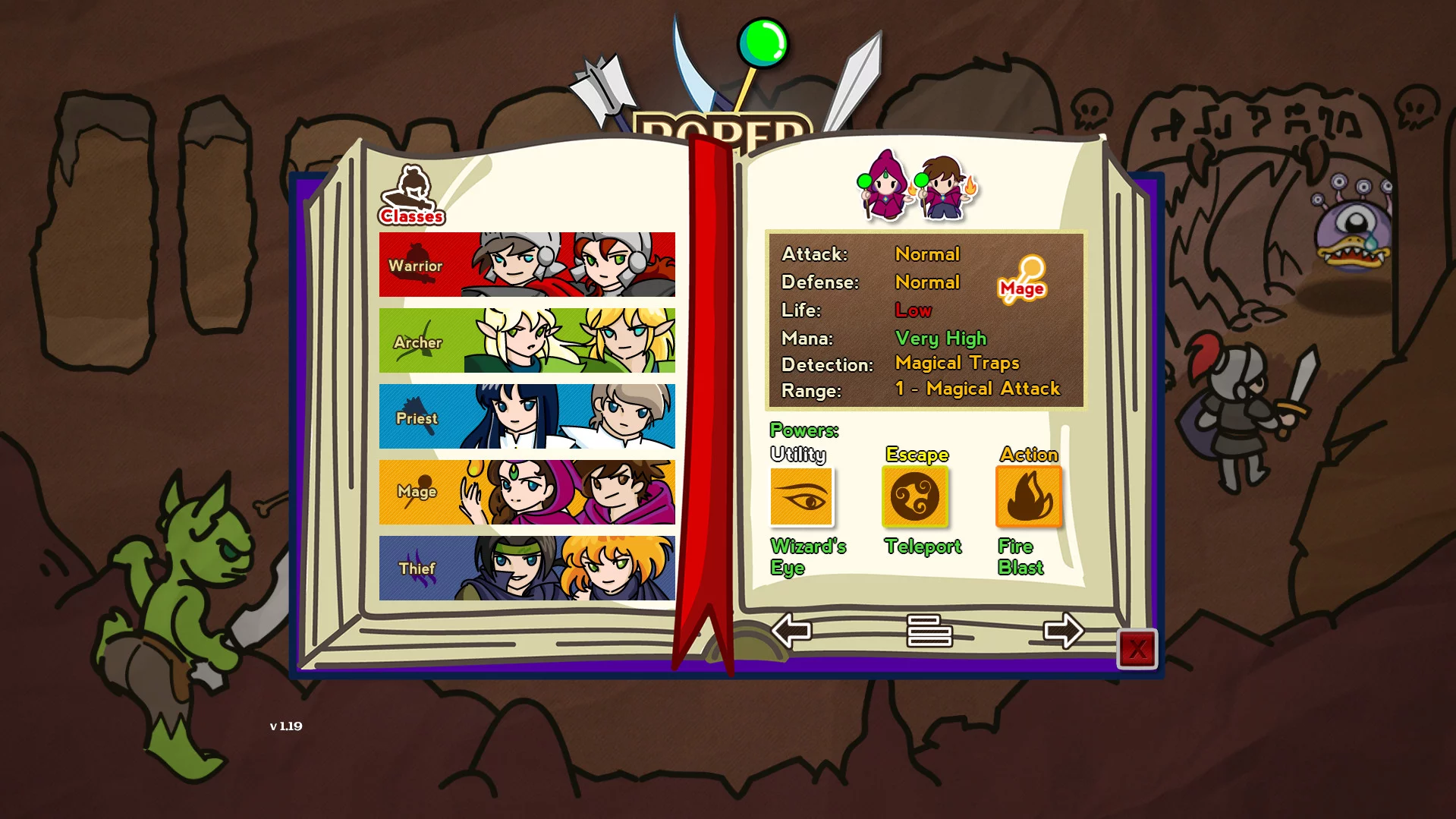 Изображение игры: Paper Dungeons