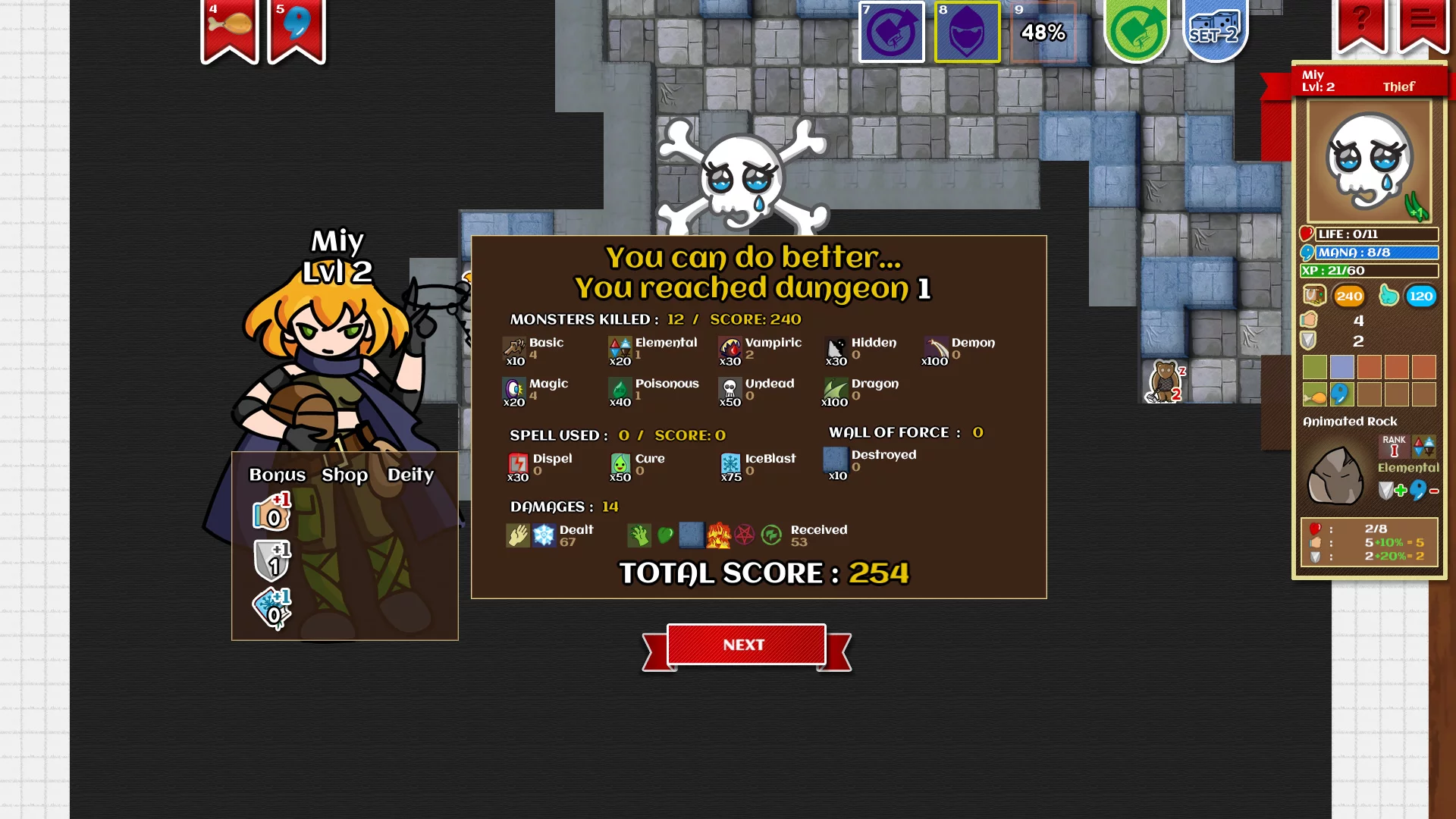 Изображение игры: Paper Dungeons