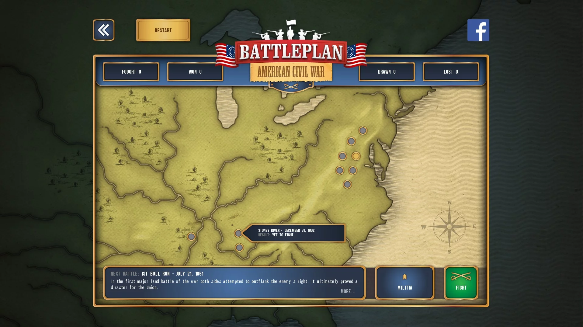 Изображение игры: Battleplan: American Civil War
