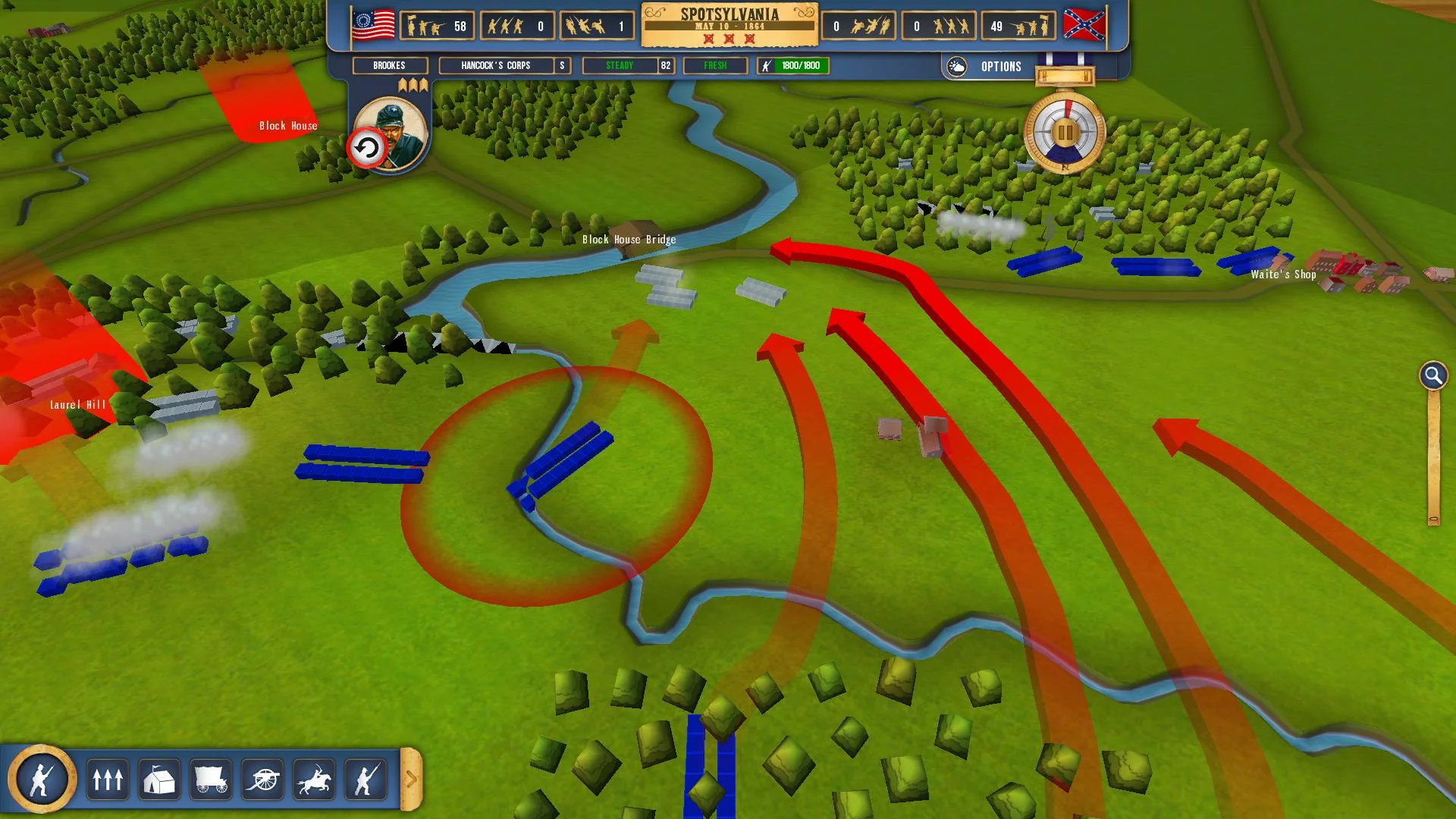 Изображение игры: Battleplan: American Civil War