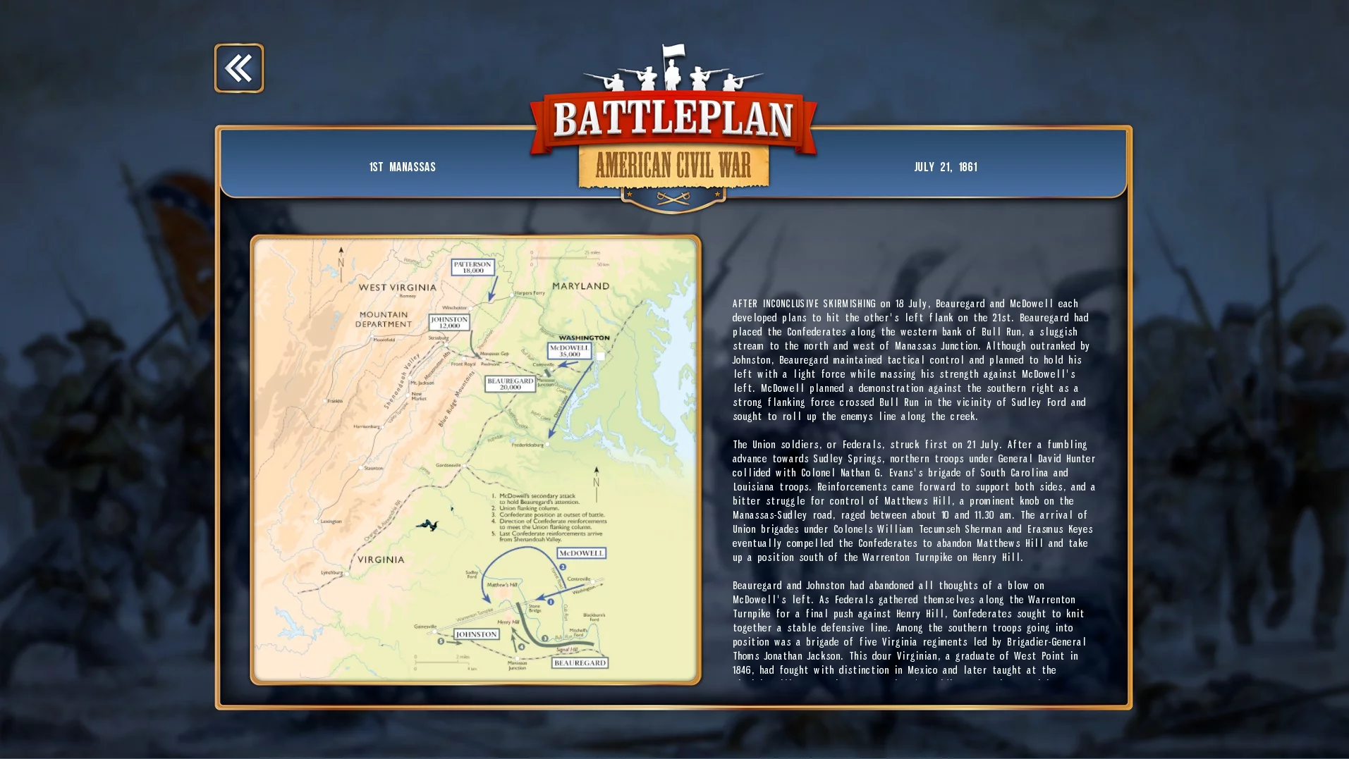 Изображение игры: Battleplan: American Civil War