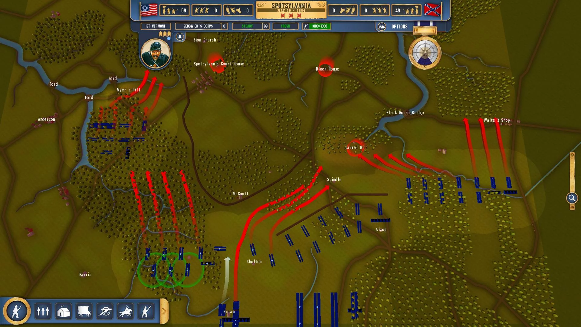 Изображение игры: Battleplan: American Civil War
