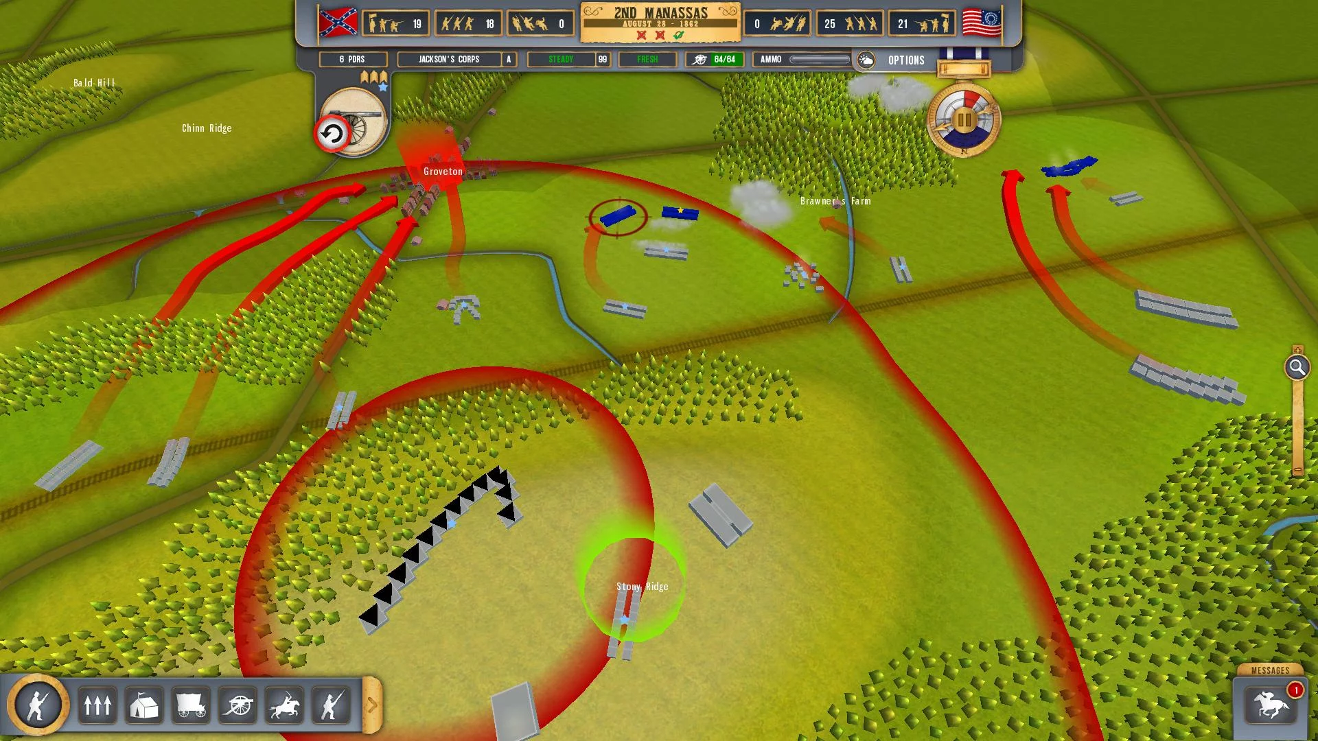 Изображение игры: Battleplan: American Civil War