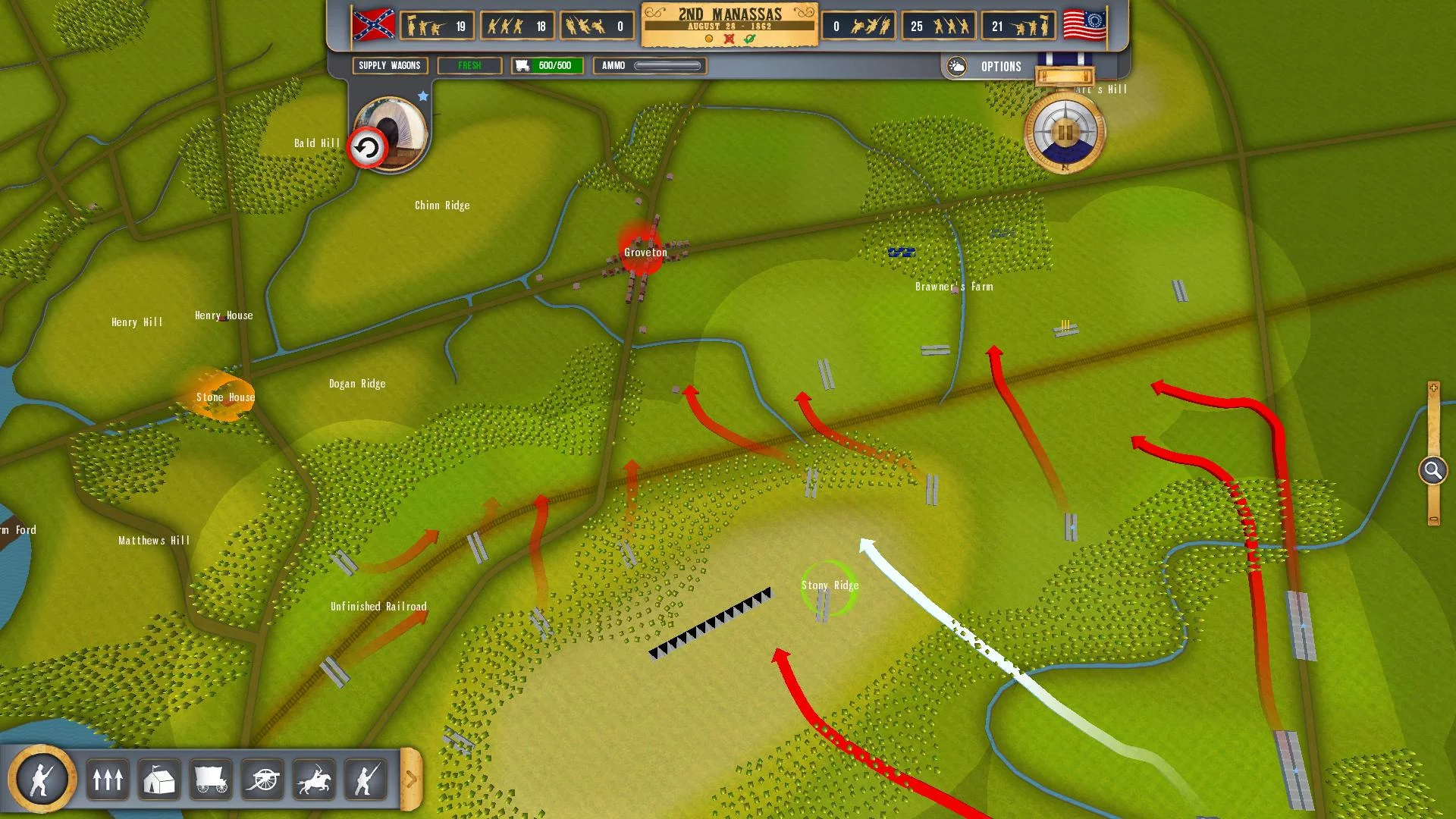 Изображение игры: Battleplan: American Civil War
