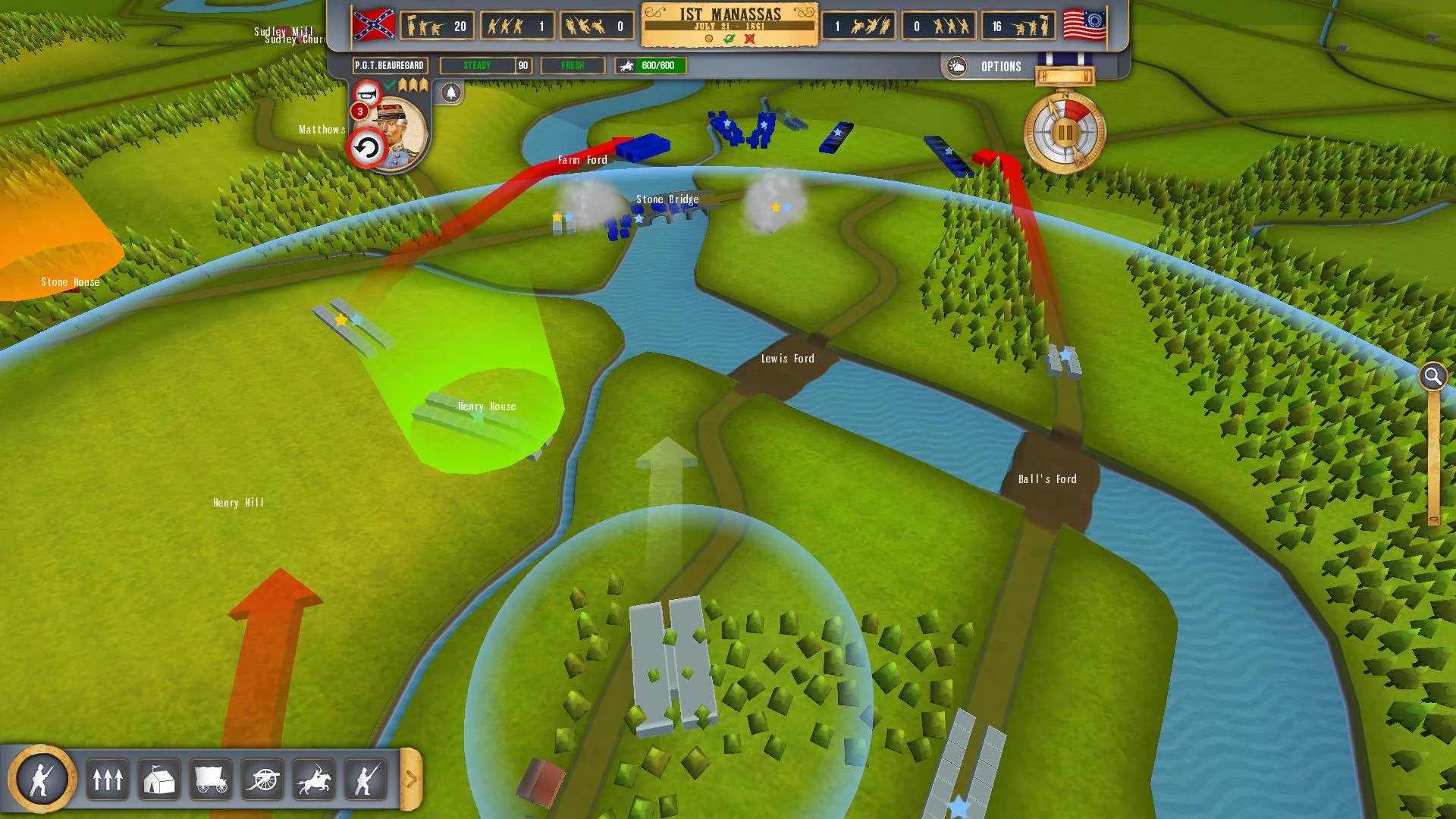 Изображение игры: Battleplan: American Civil War