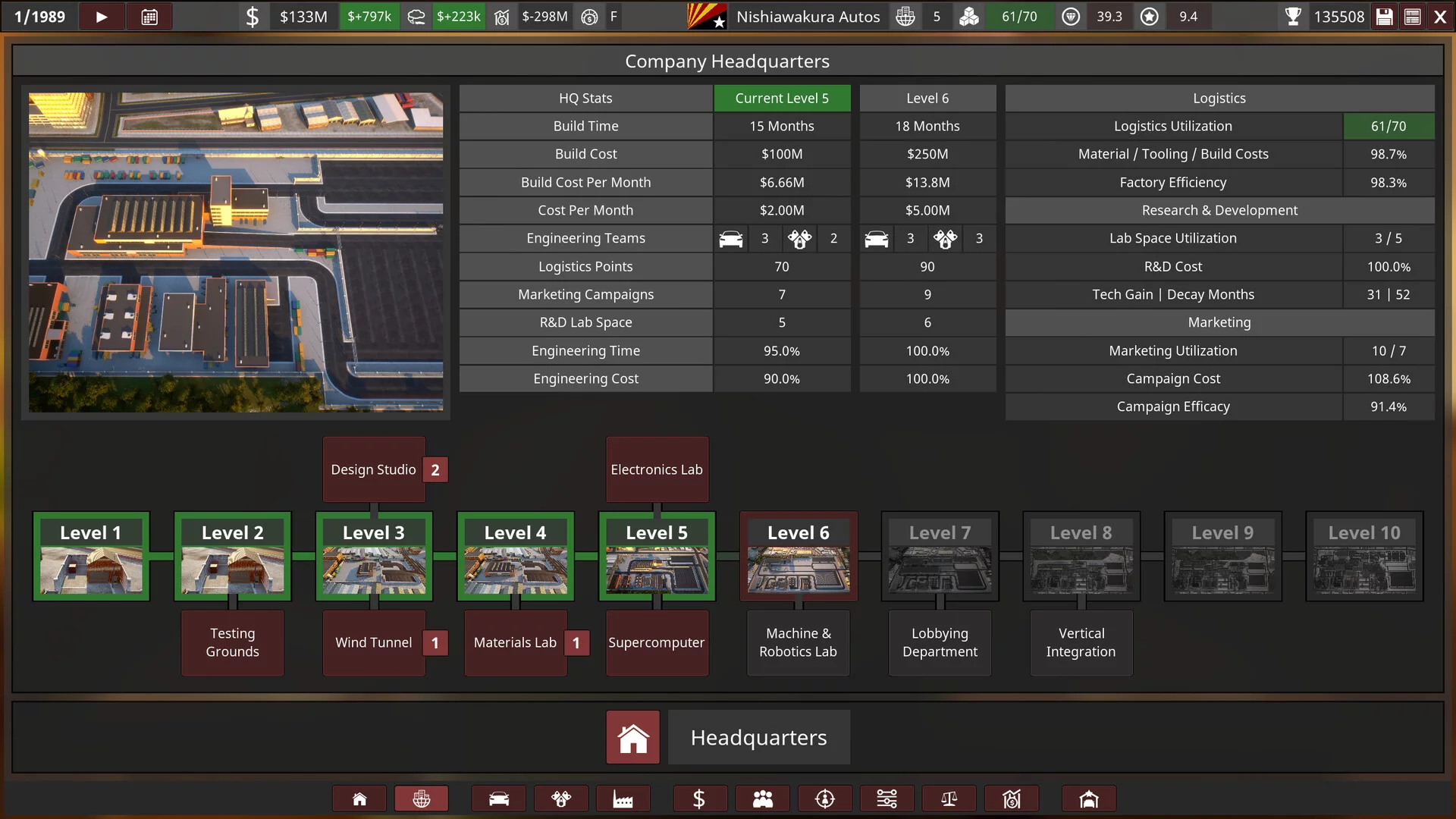 Изображение игры: Automation - The Car Company Tycoon Game