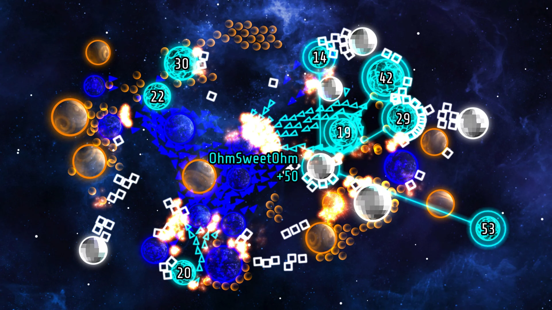 Изображение игры: Galcon 2: Galactic Conquest