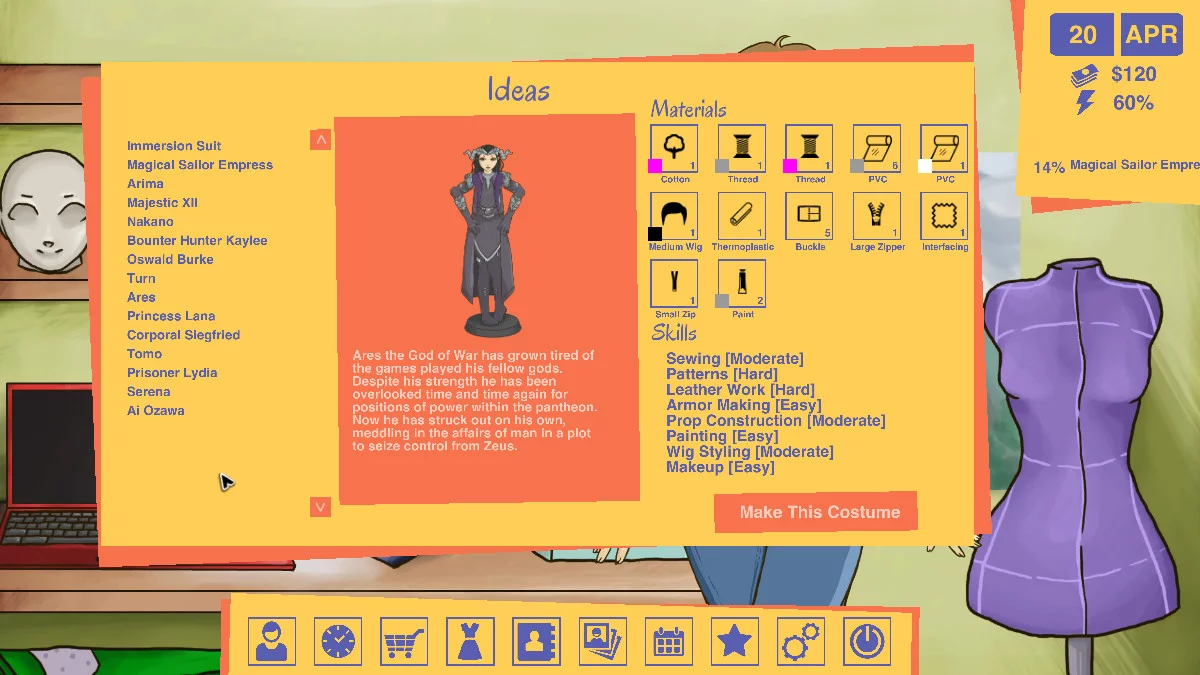 Изображение игры: Cosplay Maker