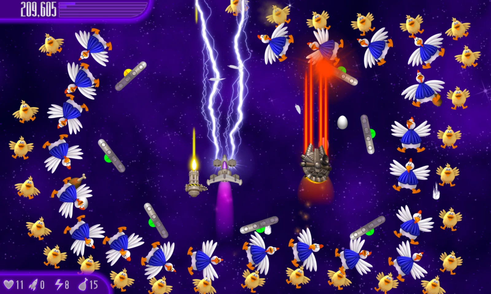 Изображение игры: Chicken Invaders 4