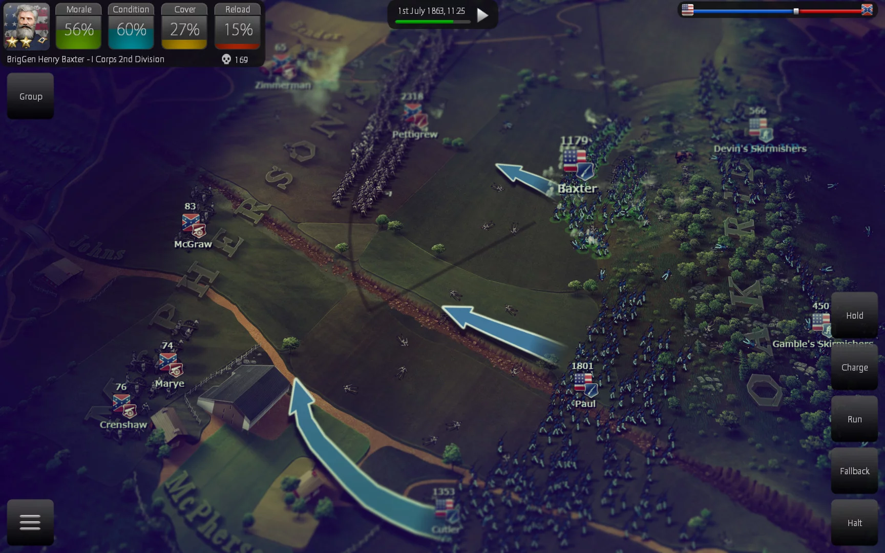 Изображение игры: Ultimate General: Gettysburg