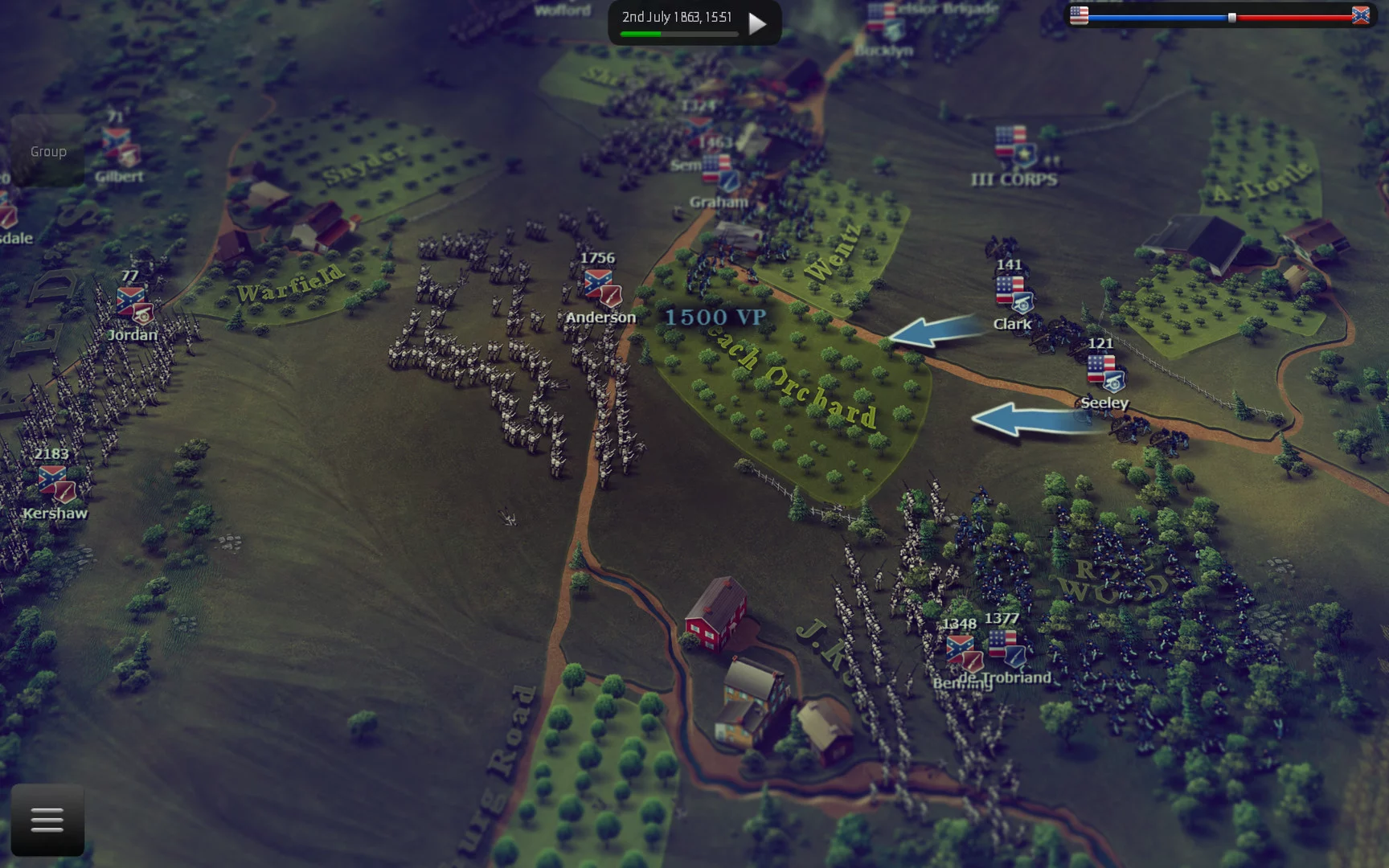 Изображение игры: Ultimate General: Gettysburg