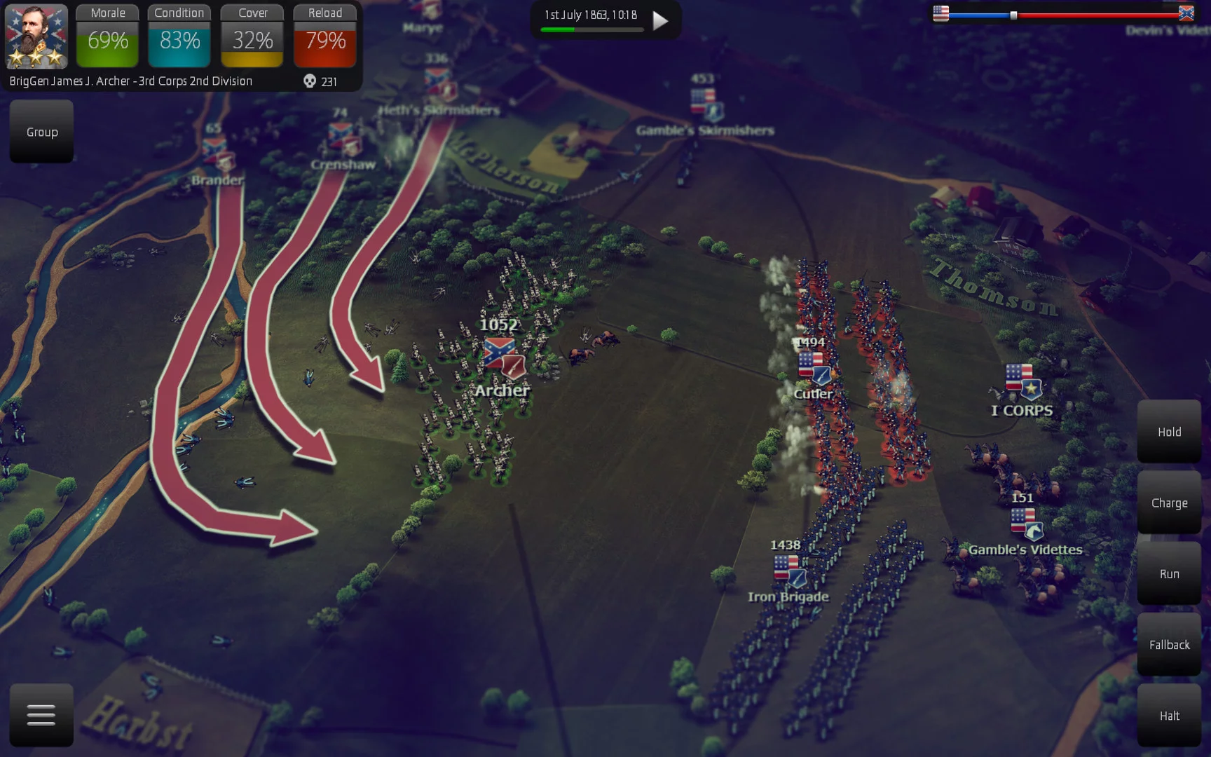 Изображение игры: Ultimate General: Gettysburg