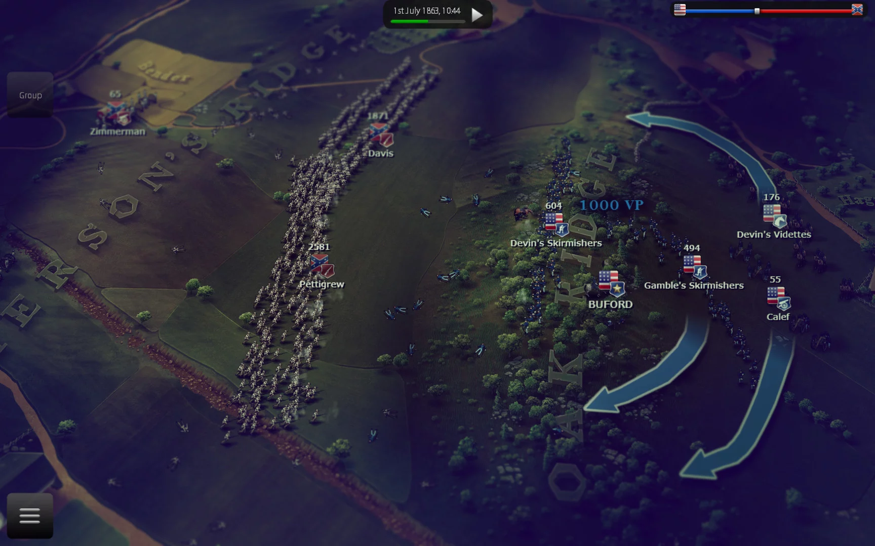 Изображение игры: Ultimate General: Gettysburg