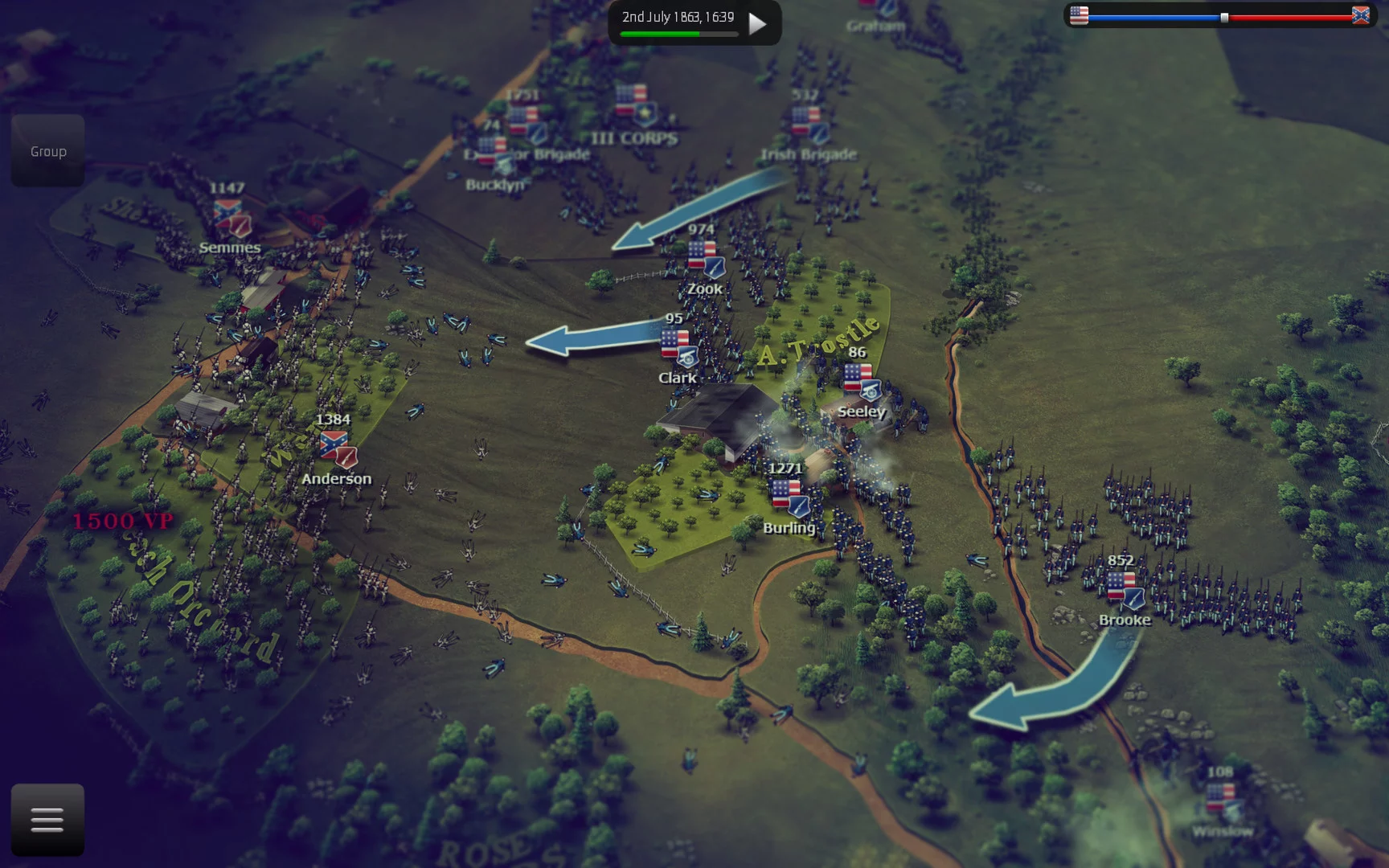 Изображение игры: Ultimate General: Gettysburg