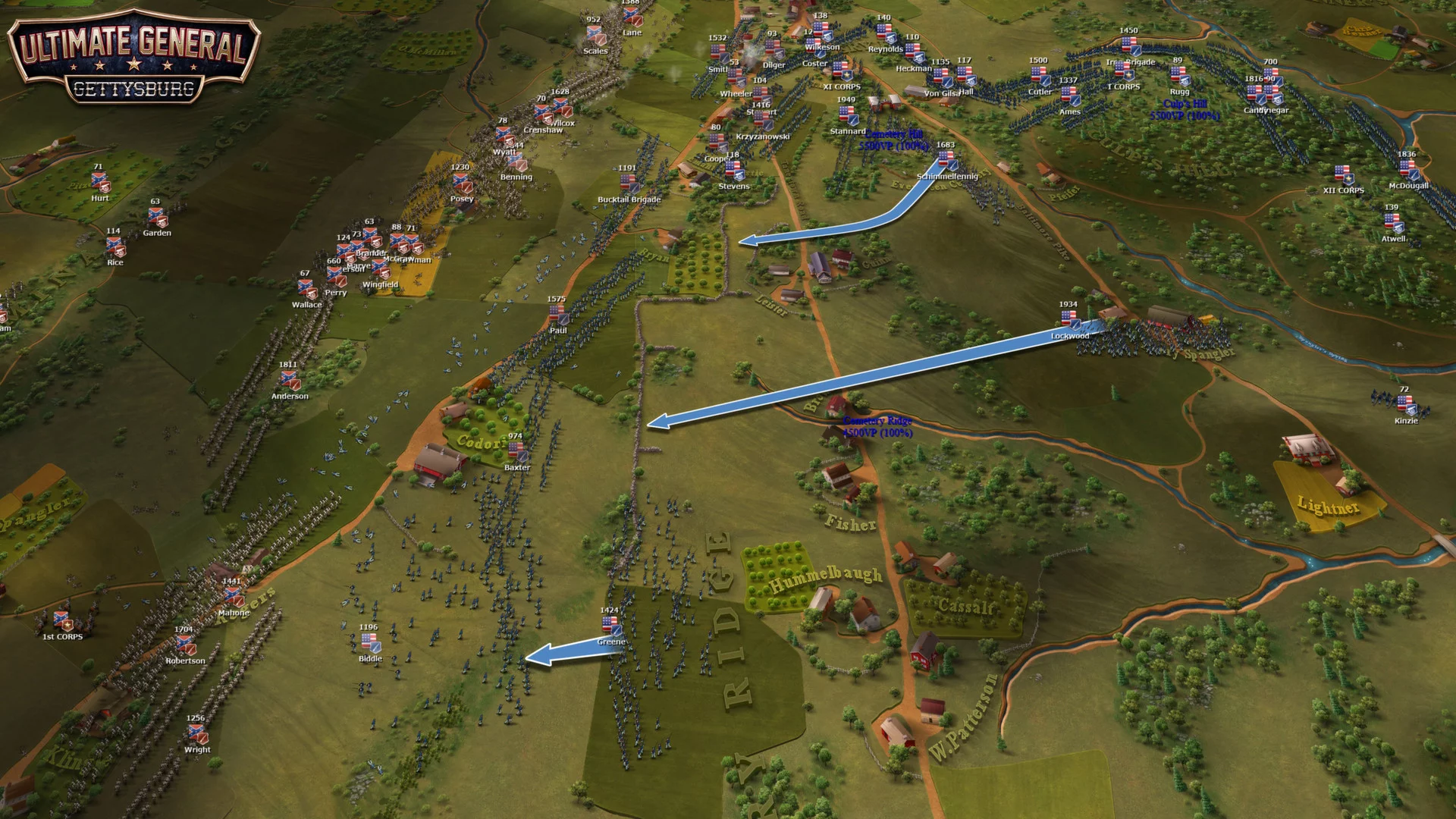 Изображение игры: Ultimate General: Gettysburg
