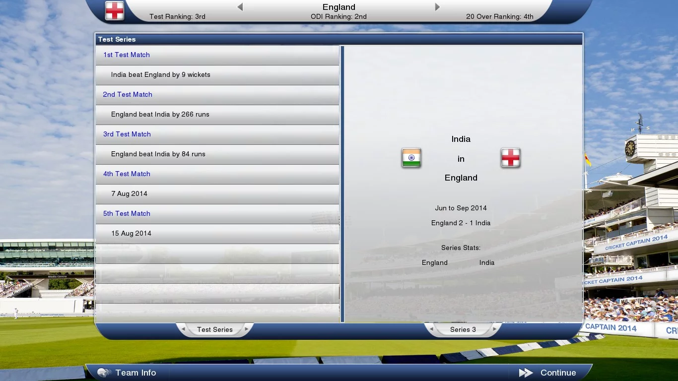 Изображение игры: Cricket Captain 2014