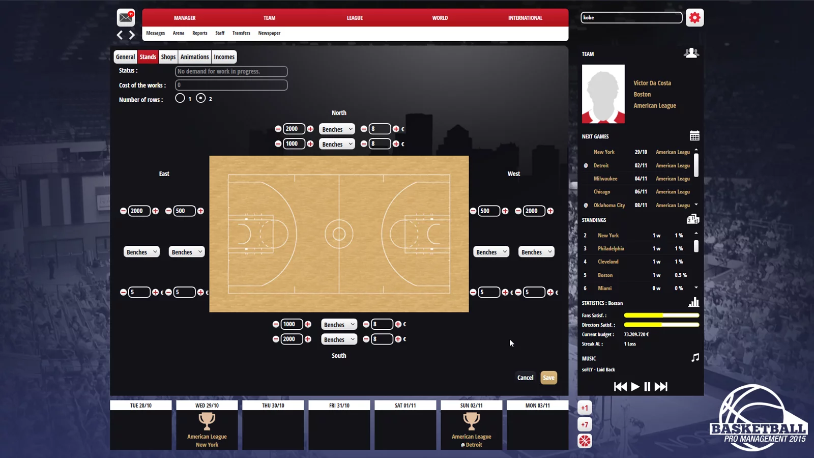 Изображение игры: Basketball Pro Management 2015
