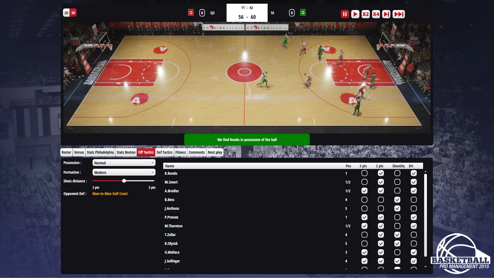 Изображение игры: Basketball Pro Management 2015