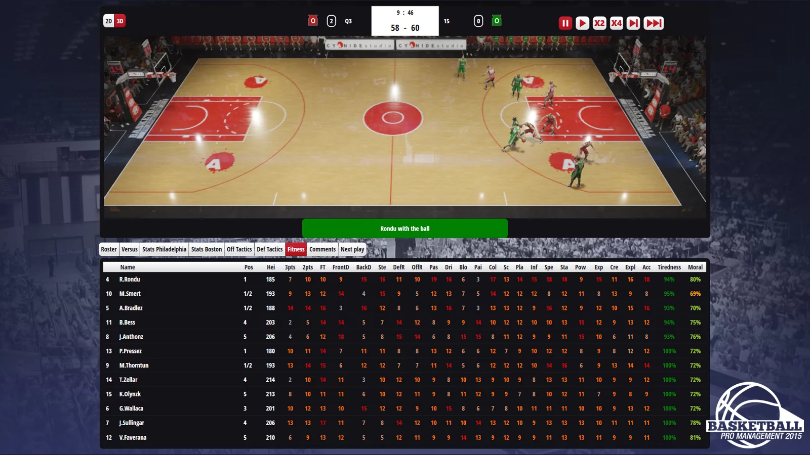 Изображение игры: Basketball Pro Management 2015