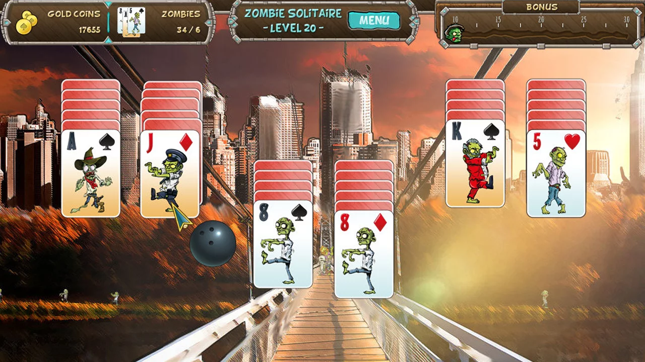 Изображение игры: Zombie Solitaire