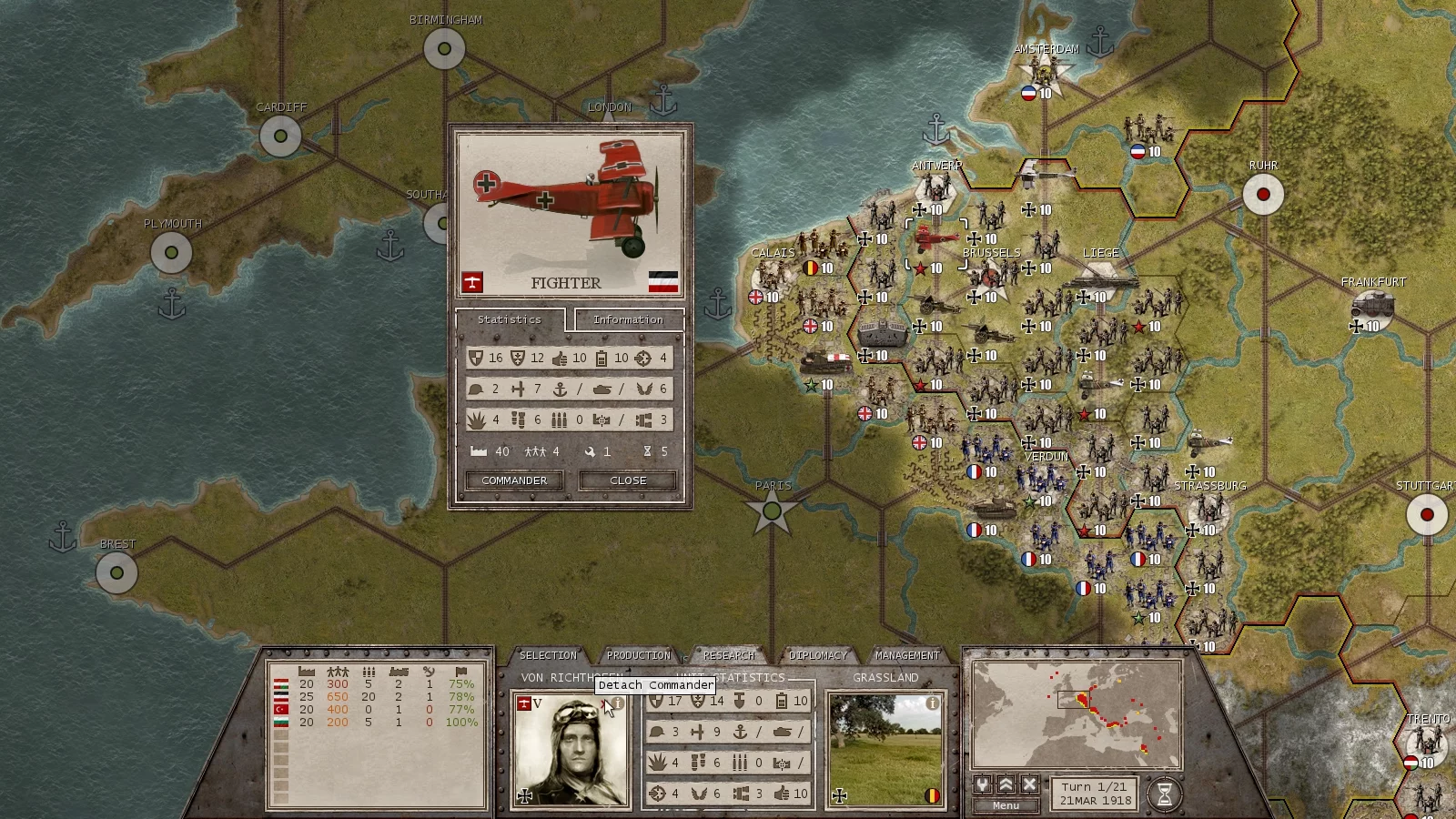 Изображение игры: Commander: The Great War