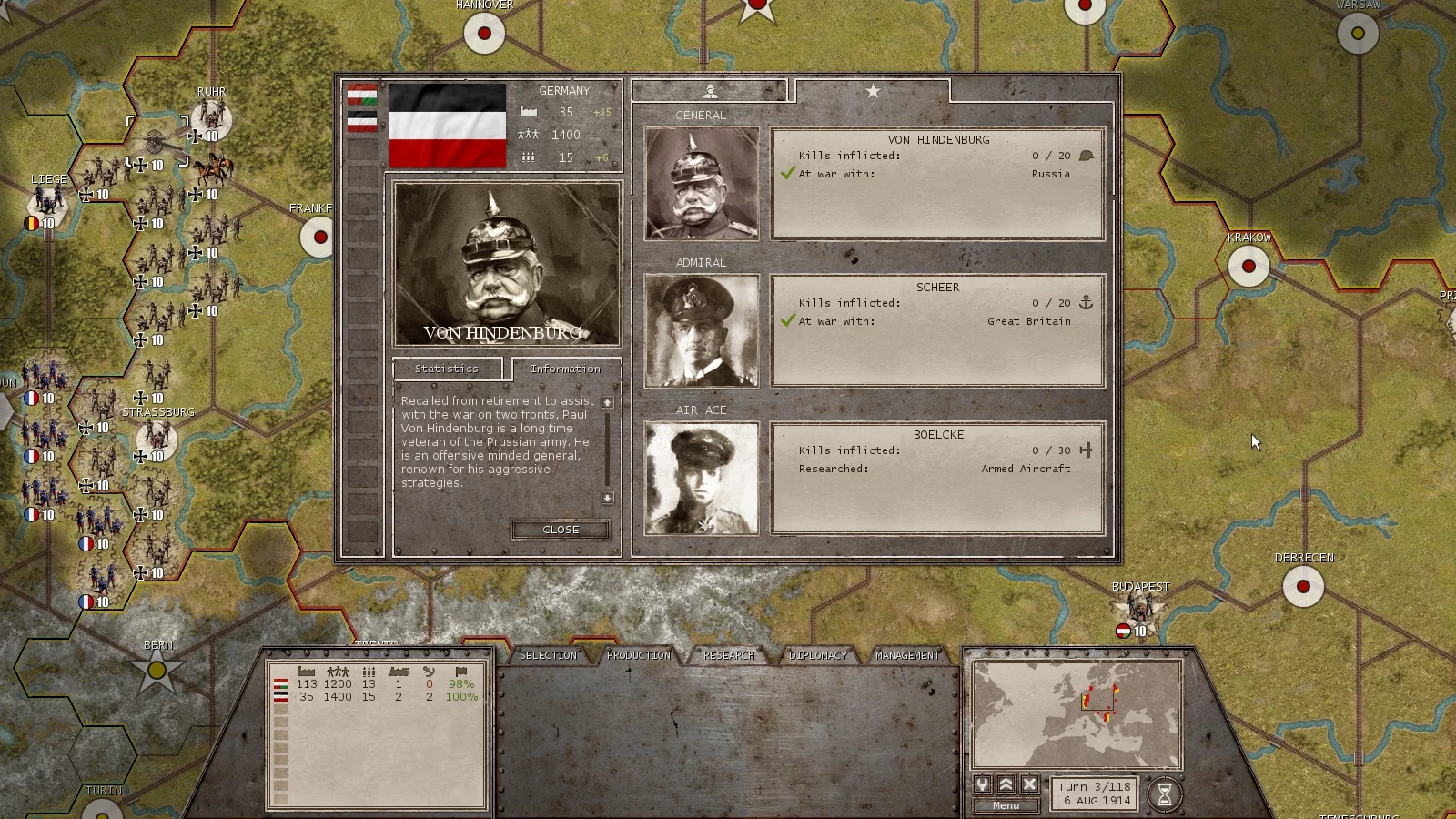 Изображение игры: Commander: The Great War