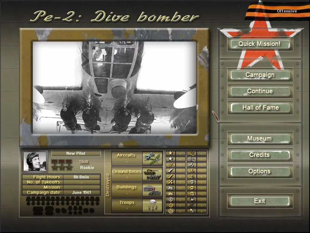 Изображение игры: Pe-2: Dive Bomber