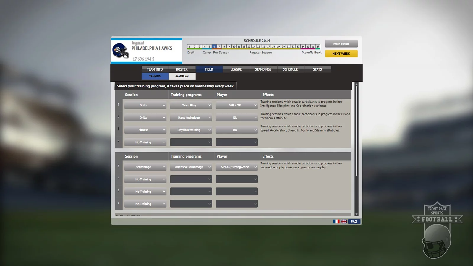 Изображение игры: Front Page Sports Football