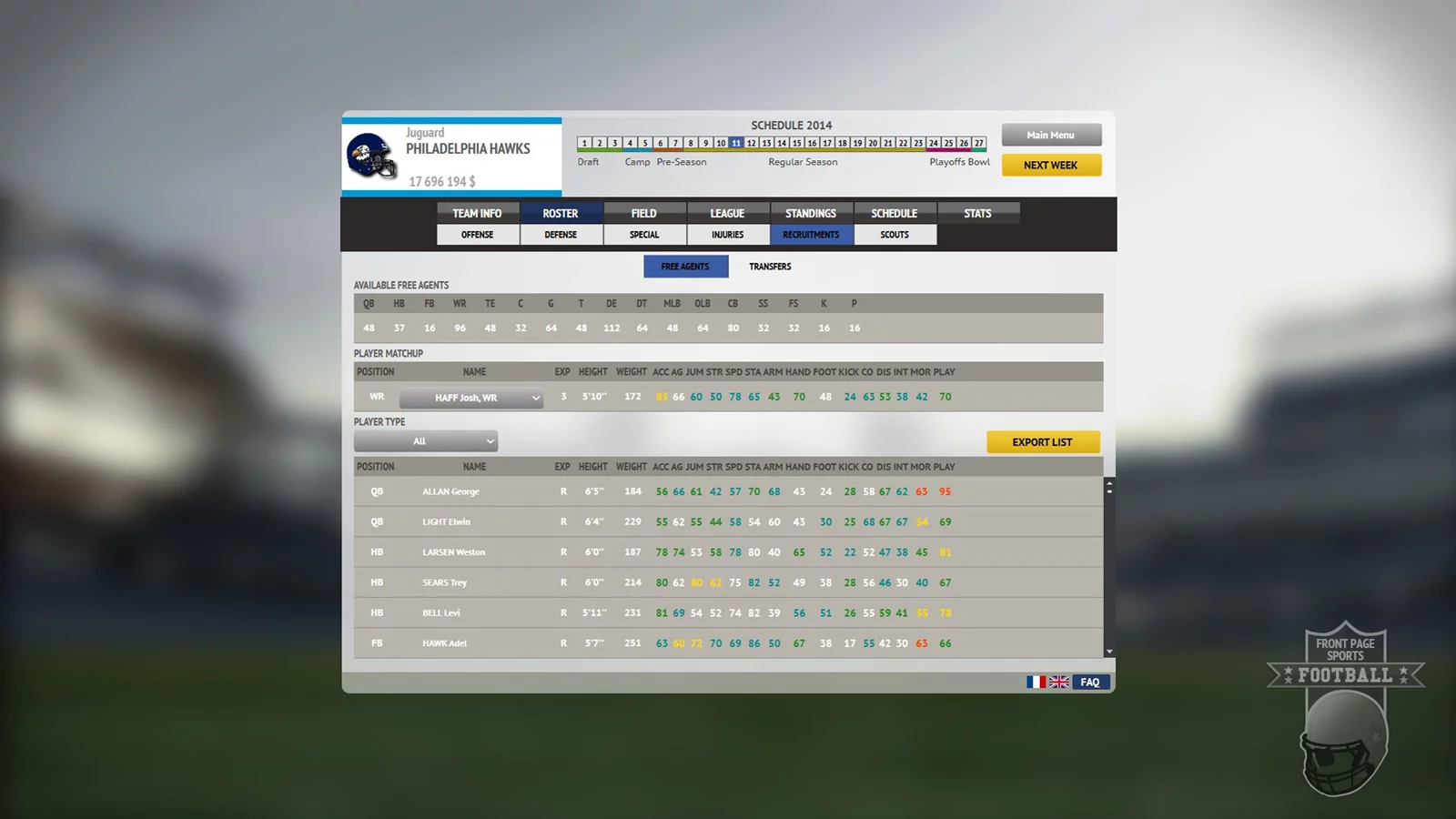 Изображение игры: Front Page Sports Football