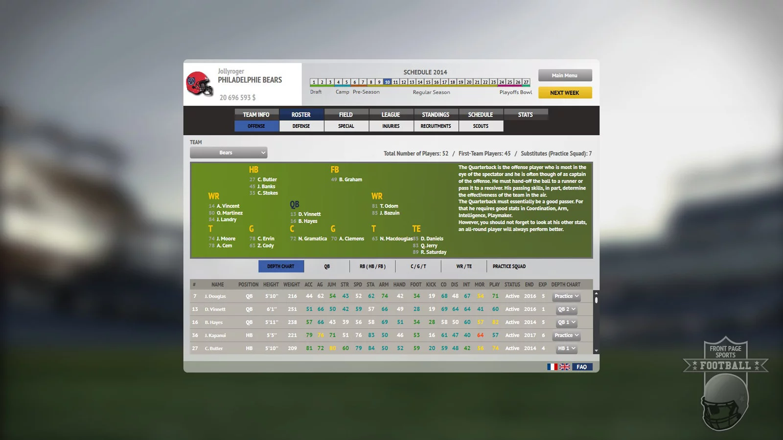 Изображение игры: Front Page Sports Football