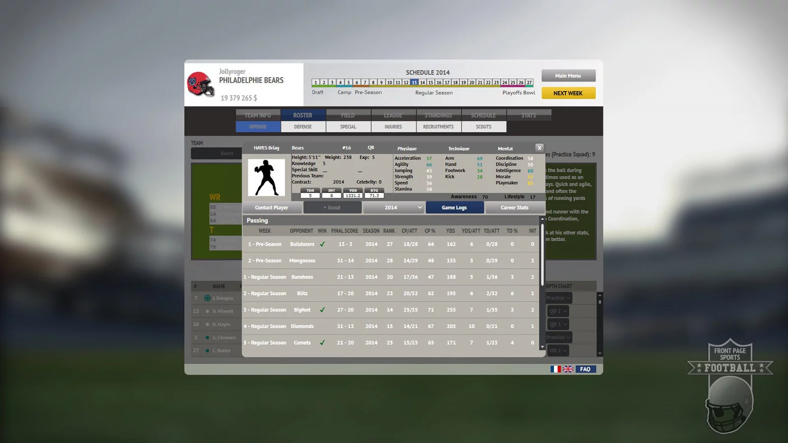 Изображение игры: Front Page Sports Football