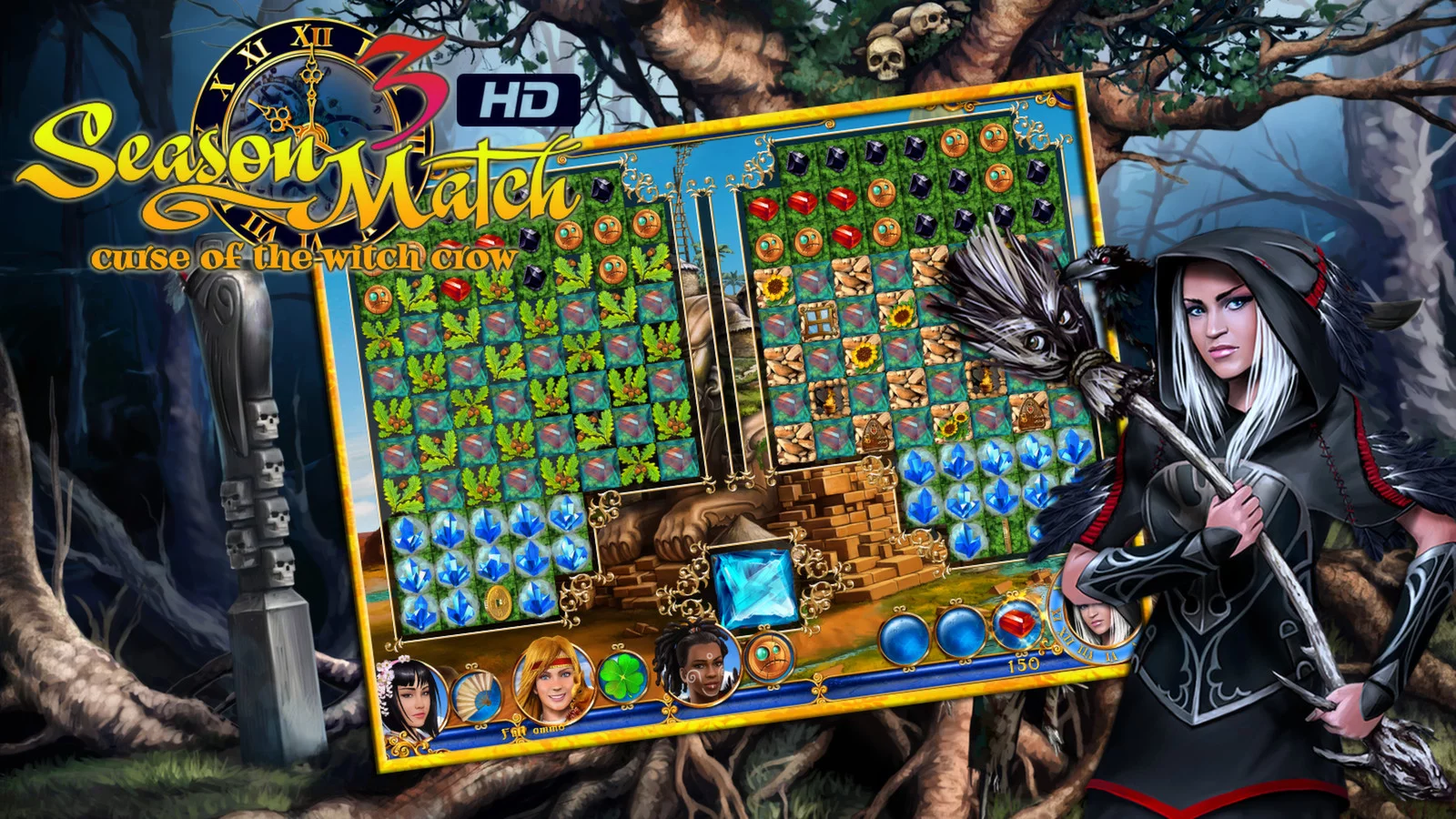 Изображение игры: Season Match 3 - Curse of the Witch Crow