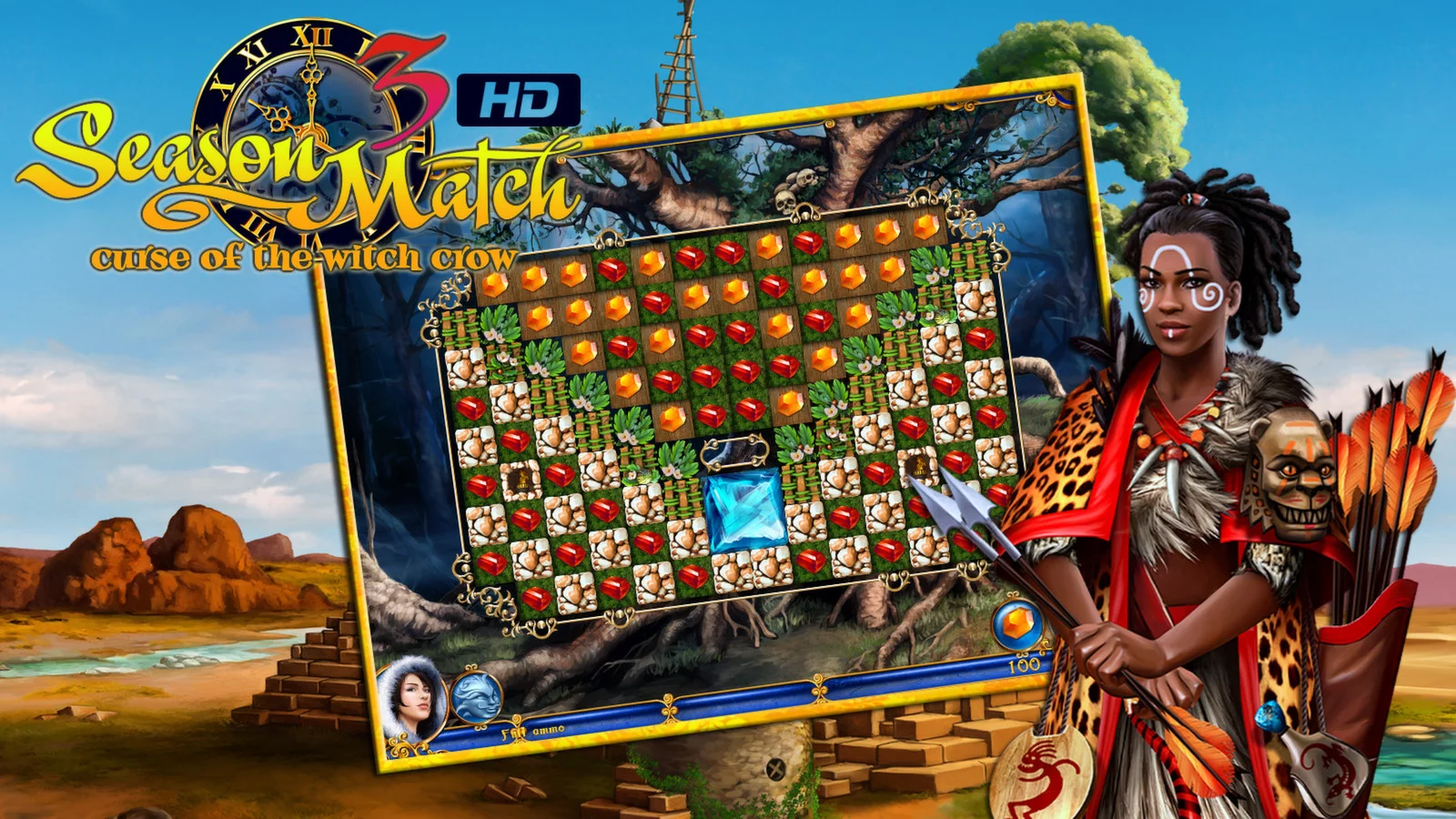 Изображение игры: Season Match 3 - Curse of the Witch Crow