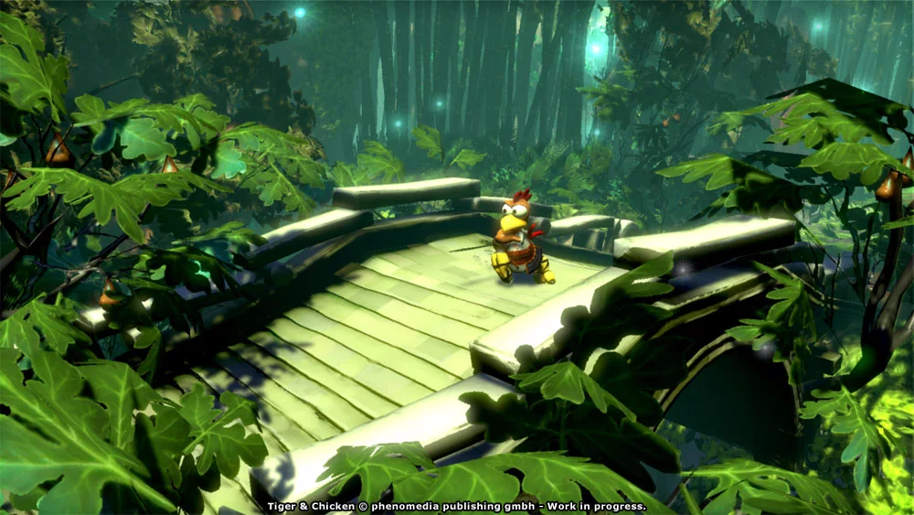Изображение игры: Moorhuhn: Tiger and Chicken