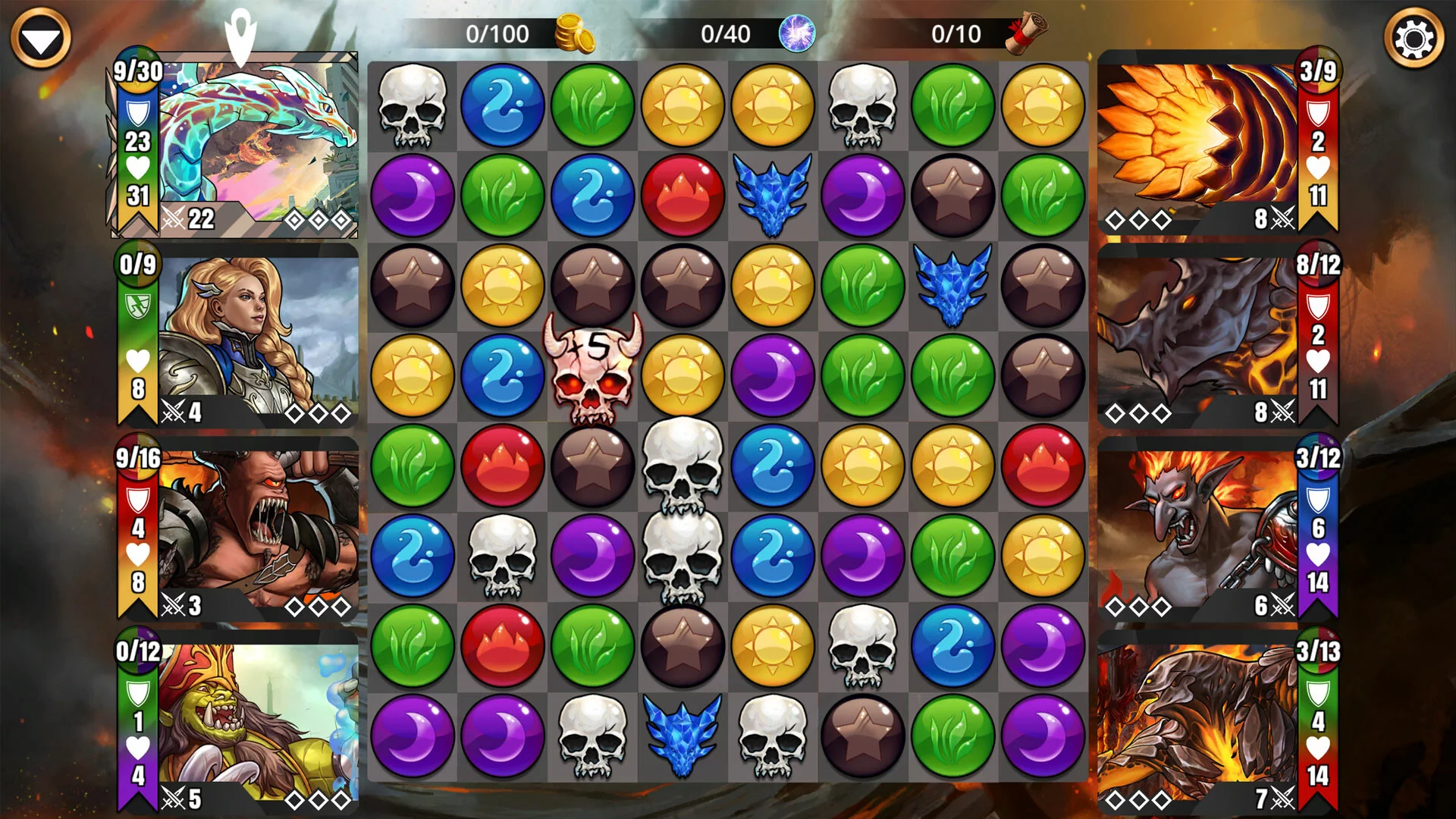 Изображение игры: Gems of War - Puzzle RPG