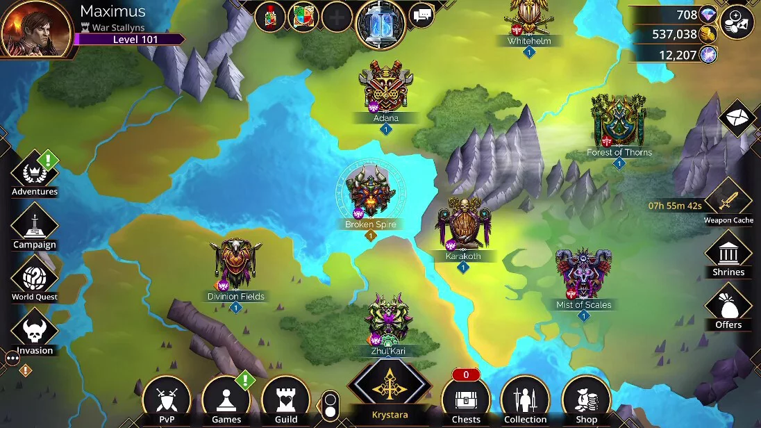 Изображение игры: Gems of War - Puzzle RPG