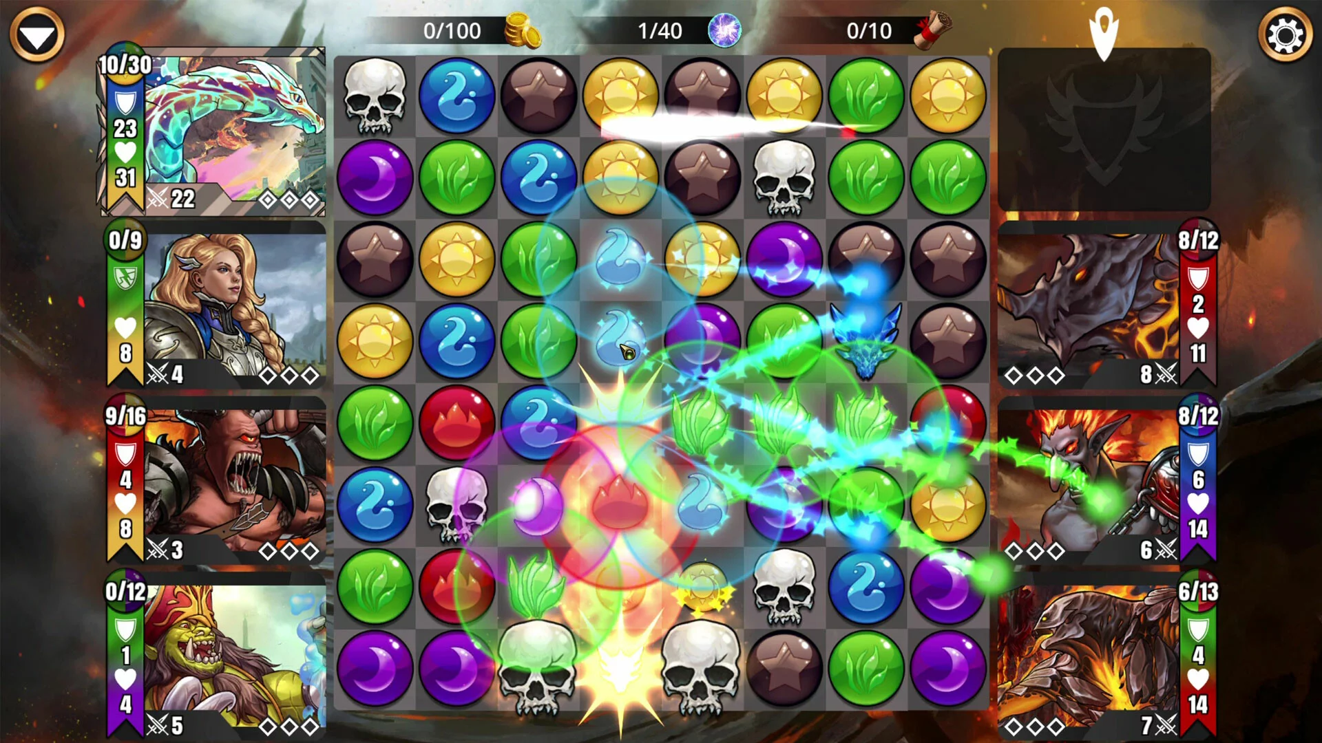Изображение игры: Gems of War - Puzzle RPG